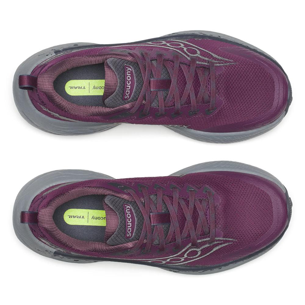 SAUCONY WOMEN'S RIDE TR3 GORE-TEX - EGGPLANT/EBONY