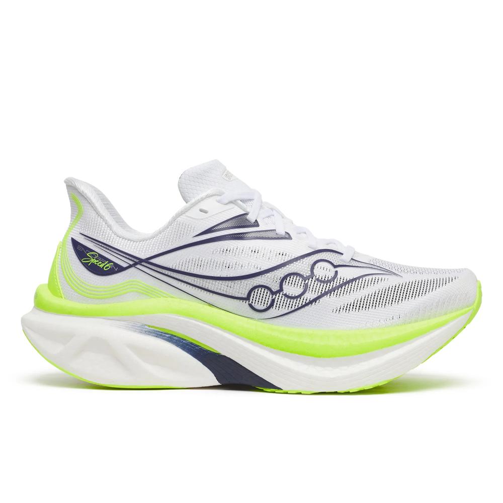 SAUCONY MEN'S ENDORPHIN SPEED 6 - WHITE/CITRON WHITE/CITRON