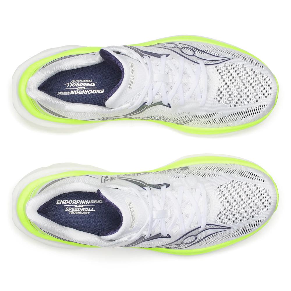 SAUCONY MEN'S ENDORPHIN SPEED 6 - WHITE/CITRON