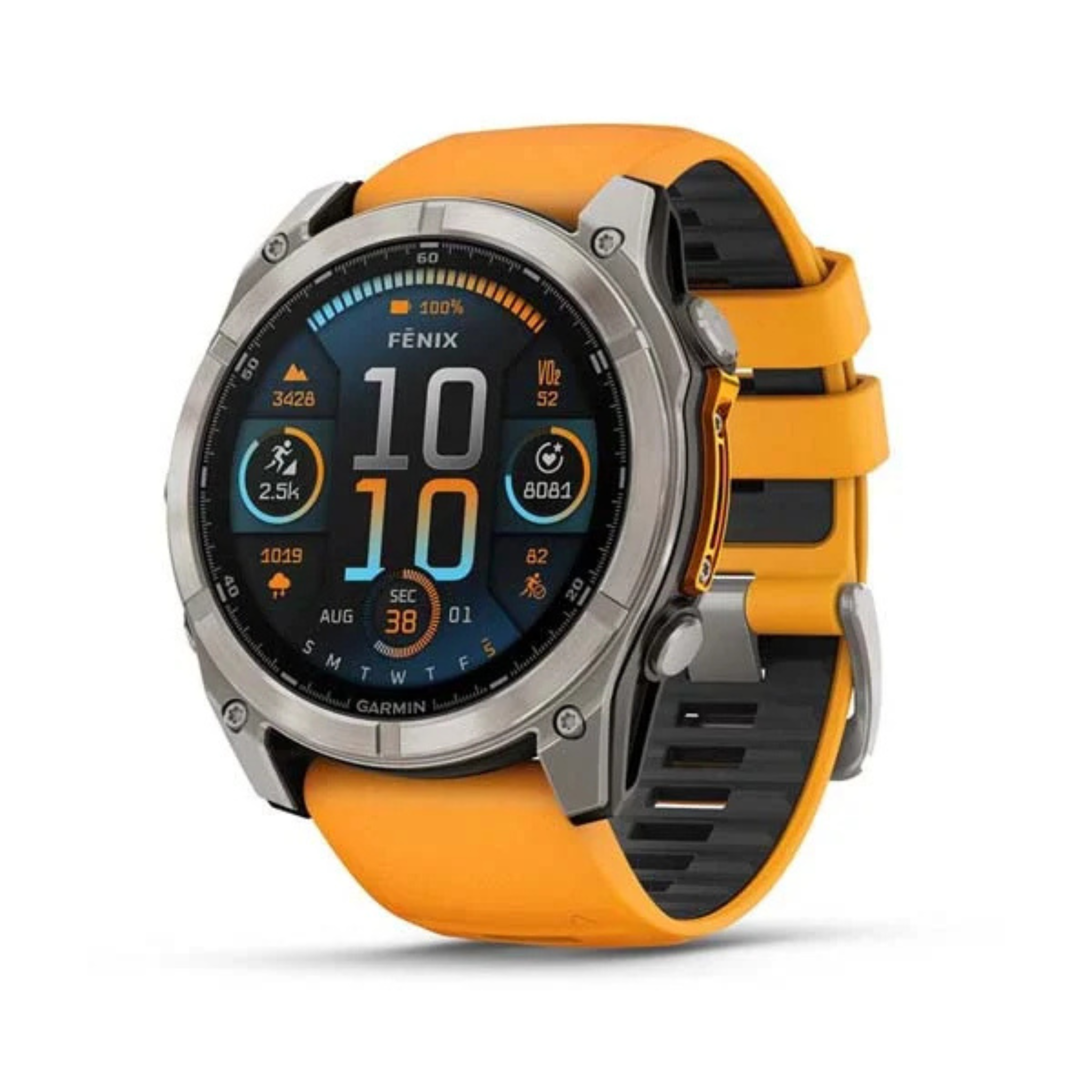 GARMIN GARMIN FENIX 8 - 47MM - SAPPHIRE - SPARK ORANGE