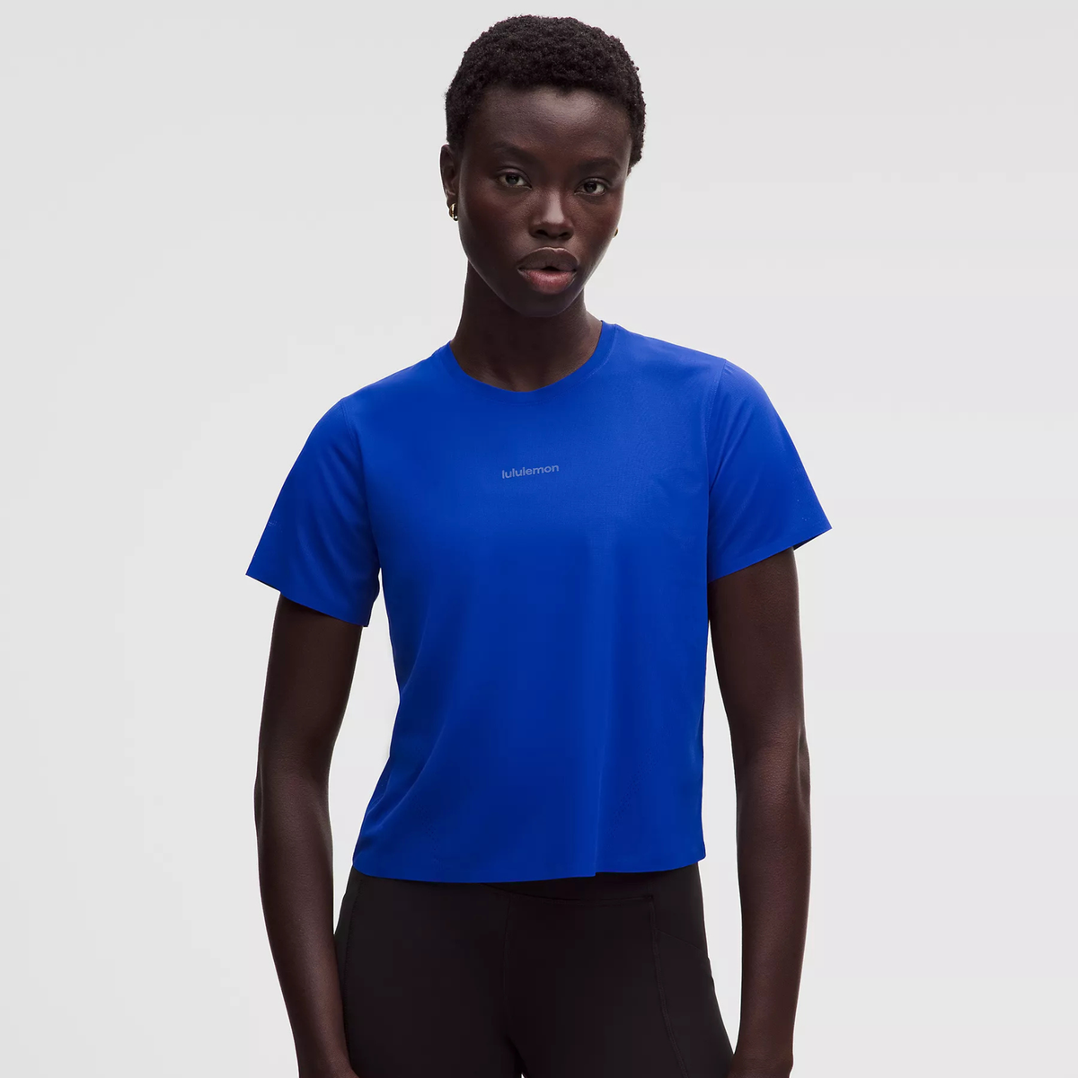 LULULEMON WOMEN'S FAST AND FREE SHORT SLEEVE - BEACH BALL BLUE BEACH BALL BLUE