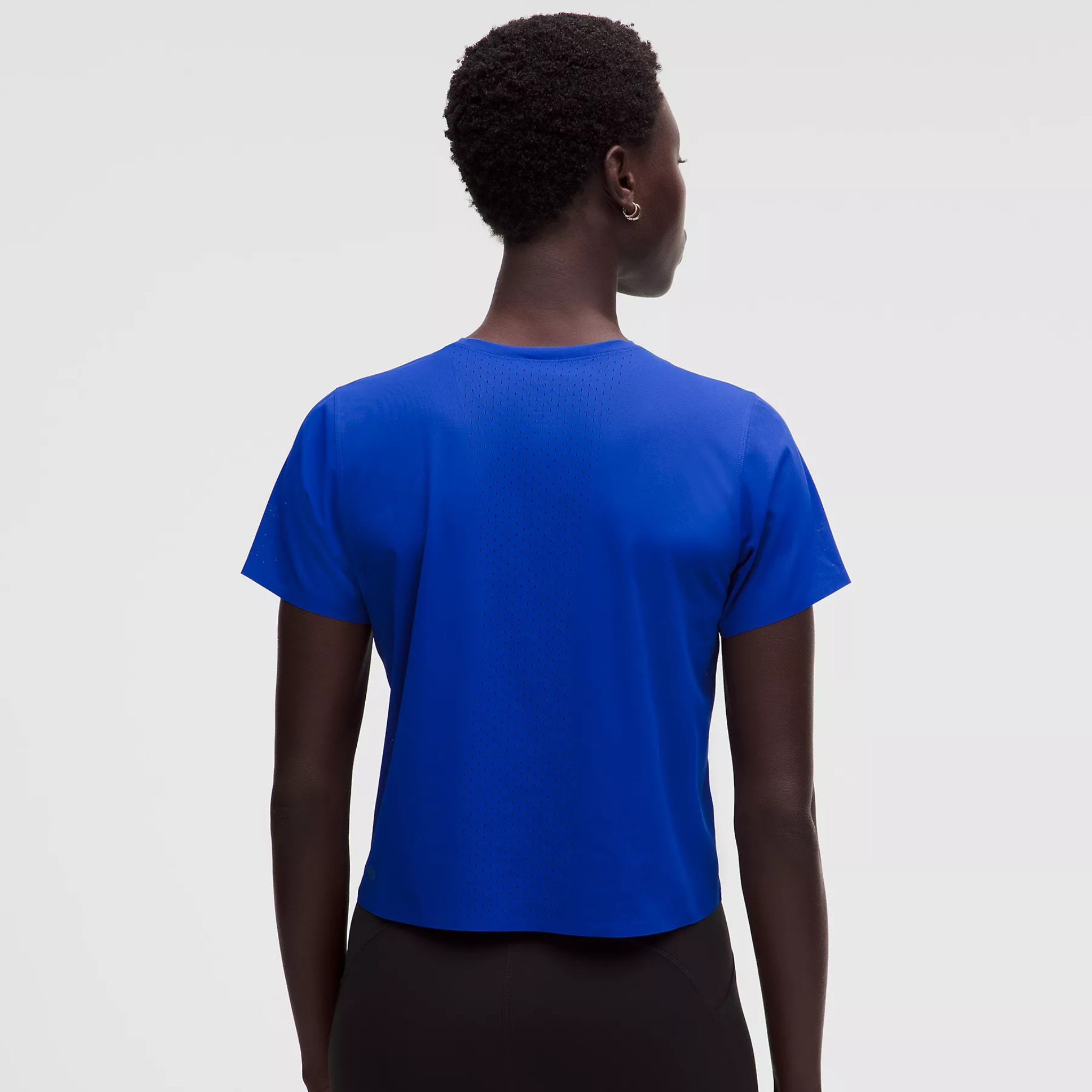 LULULEMON WOMEN'S FAST AND FREE SHORT SLEEVE - BEACH BALL BLUE