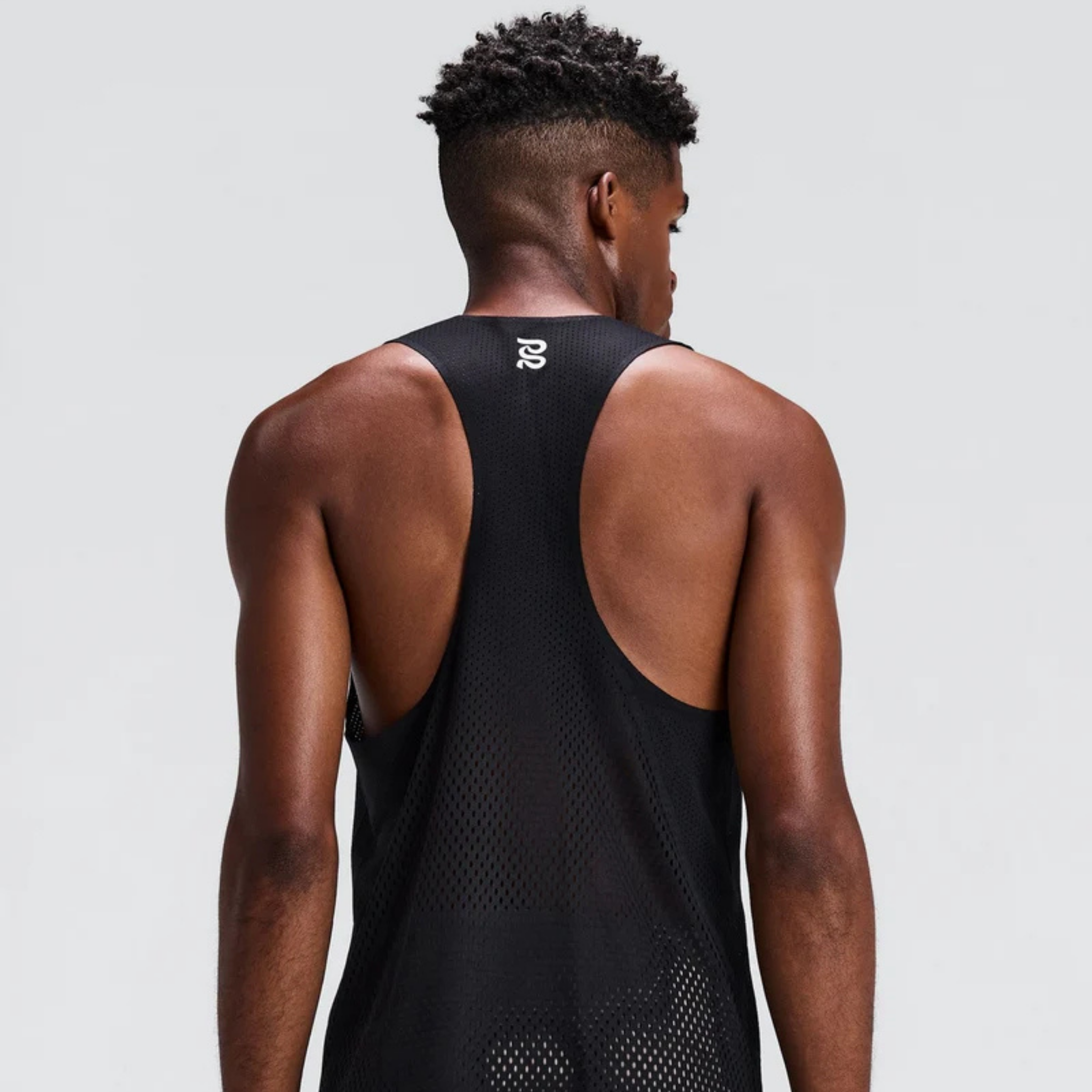 MEN'S SHREDDER SHORTY RACE SINGLET - BLACK