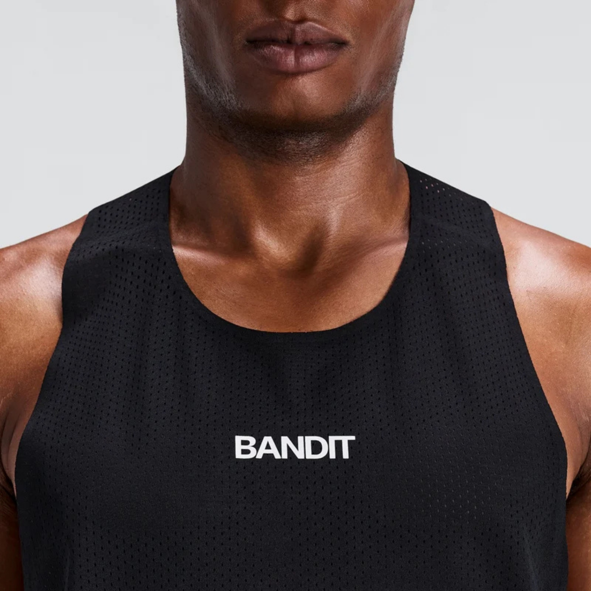 MEN'S SHREDDER SHORTY RACE SINGLET - BLACK