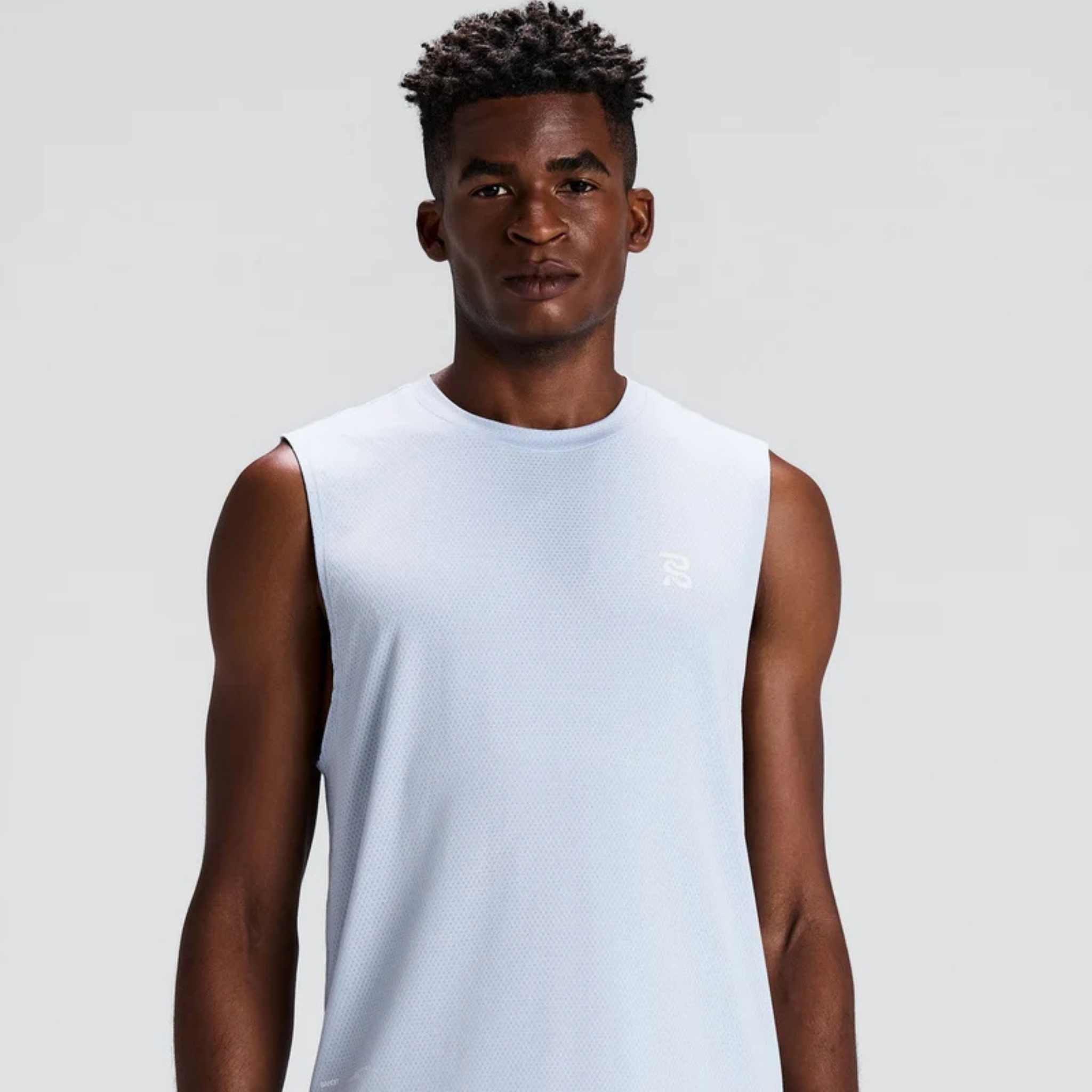 MEN'S MICROMESH RUN TANK - PAVILION BLUE
