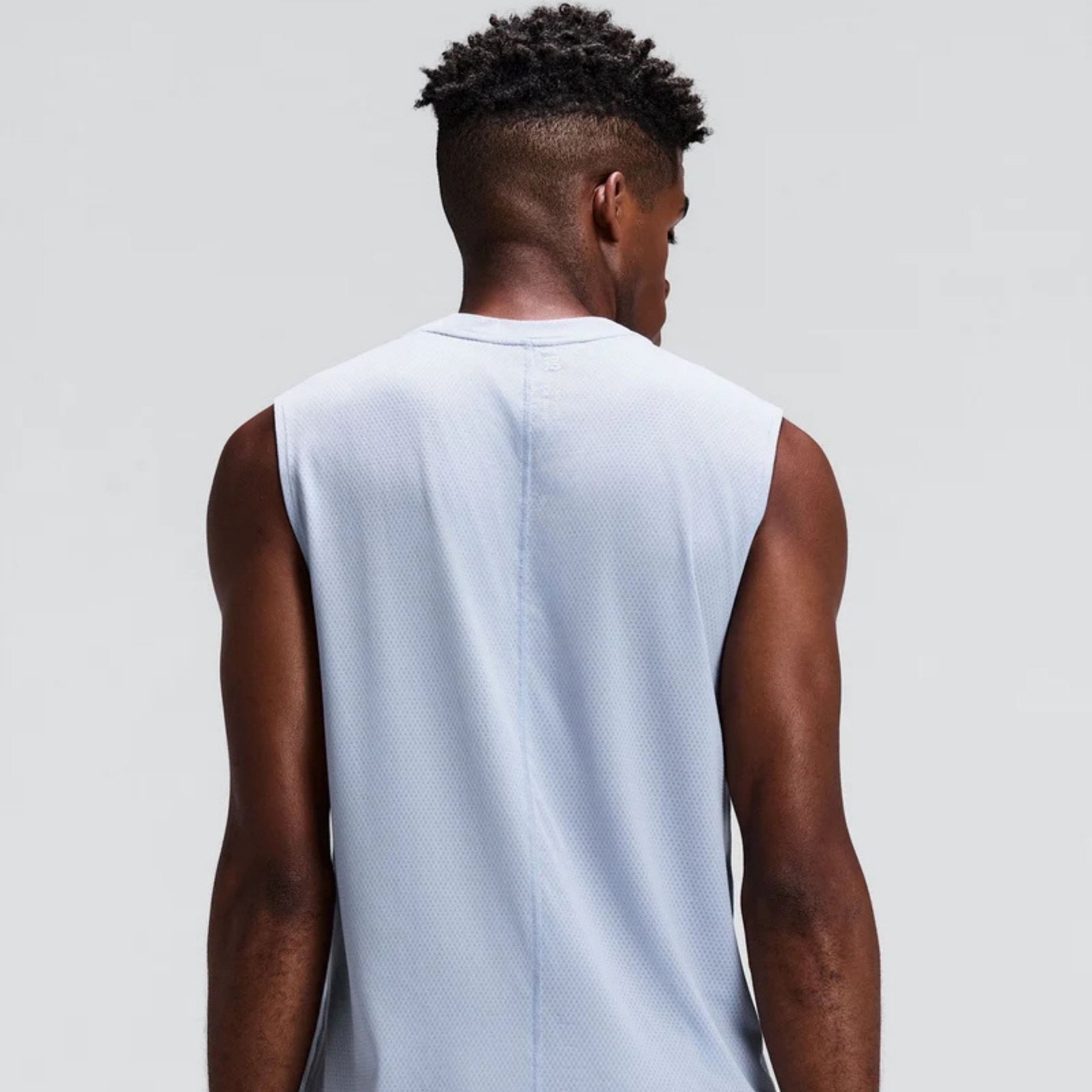 MEN'S MICROMESH RUN TANK - PAVILION BLUE