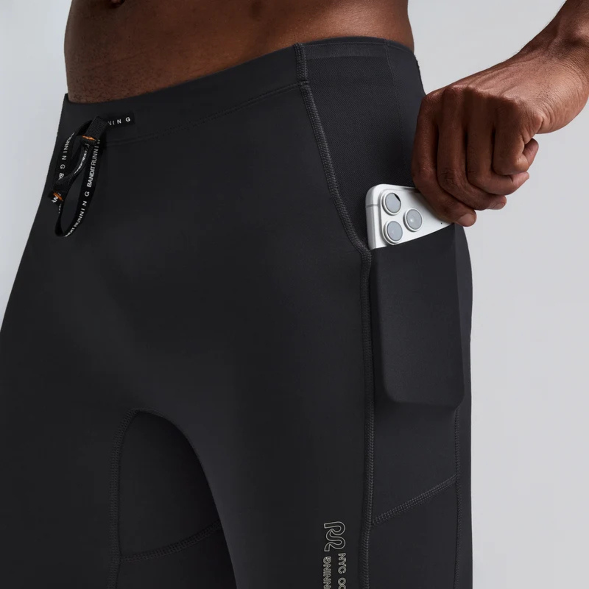 BANDIT MEN'S VANISHER QUARTER TIGHTS - ANTHRACITE