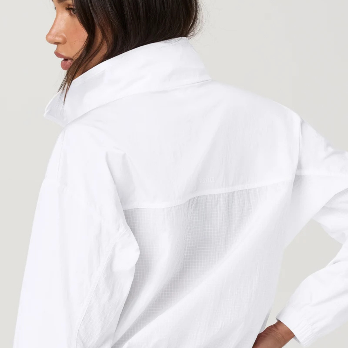 VUORI WOMEN'S COURT FULL ZIP - WHITE
