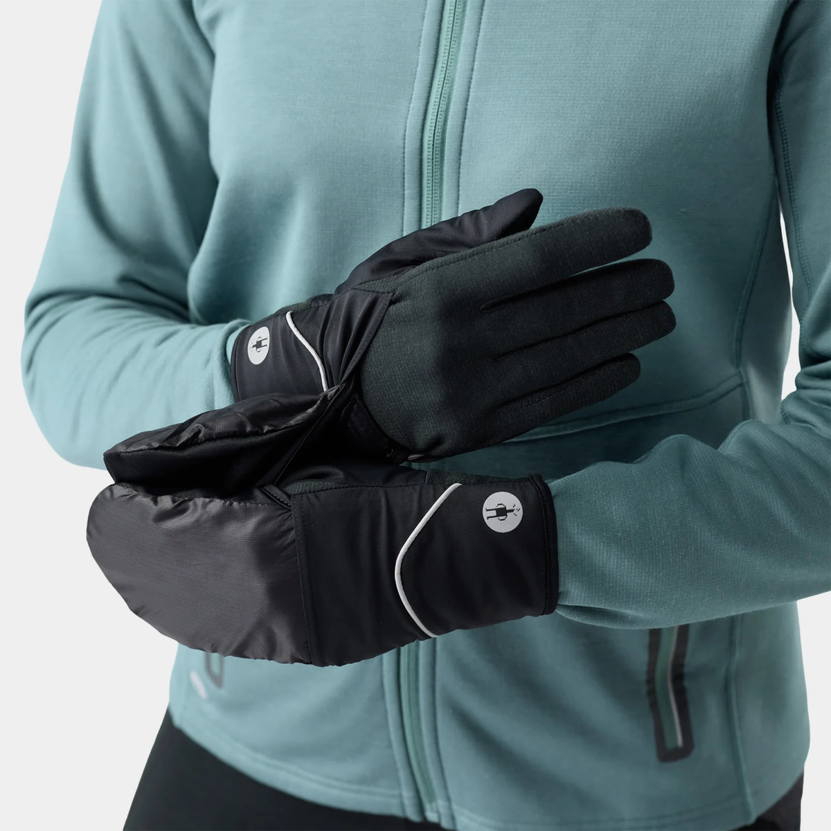 SMARTWOOL ACTIVE FLEECE WIND MITTEN - BLACK BLACK