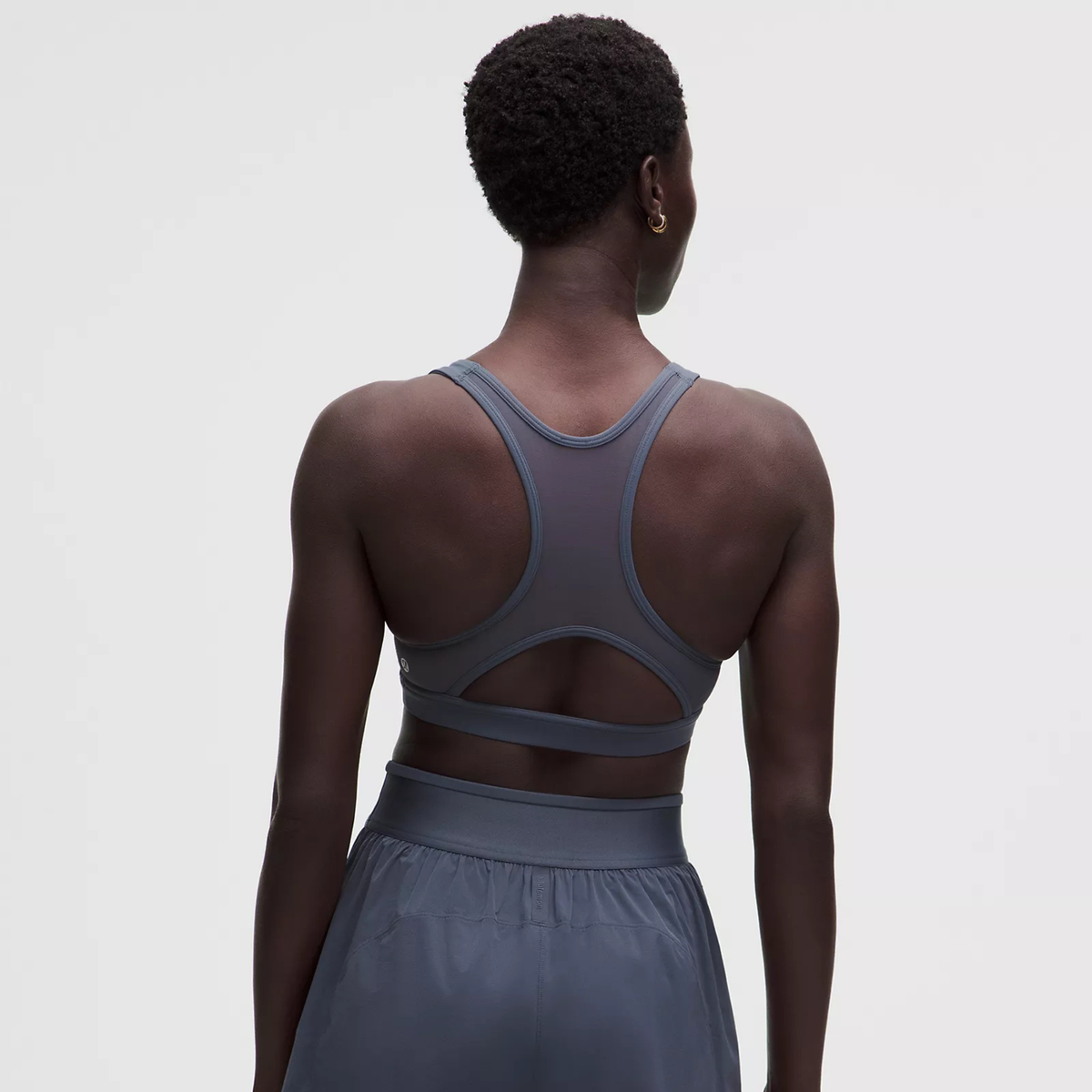 LULULEMON WUNDER TRAIN MESH-BACK BRA, MEDIUM SUPPORT B/C CUP - DUSTY DIAMOND