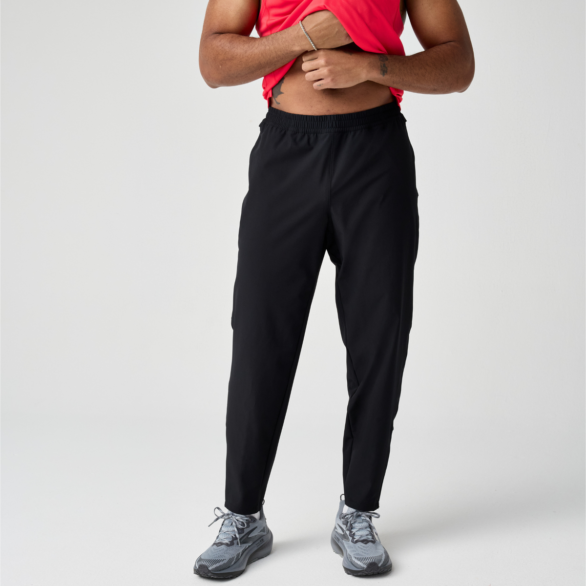 BROOKS MEN'S CANOPY PANT - BLACK 001 BLACK