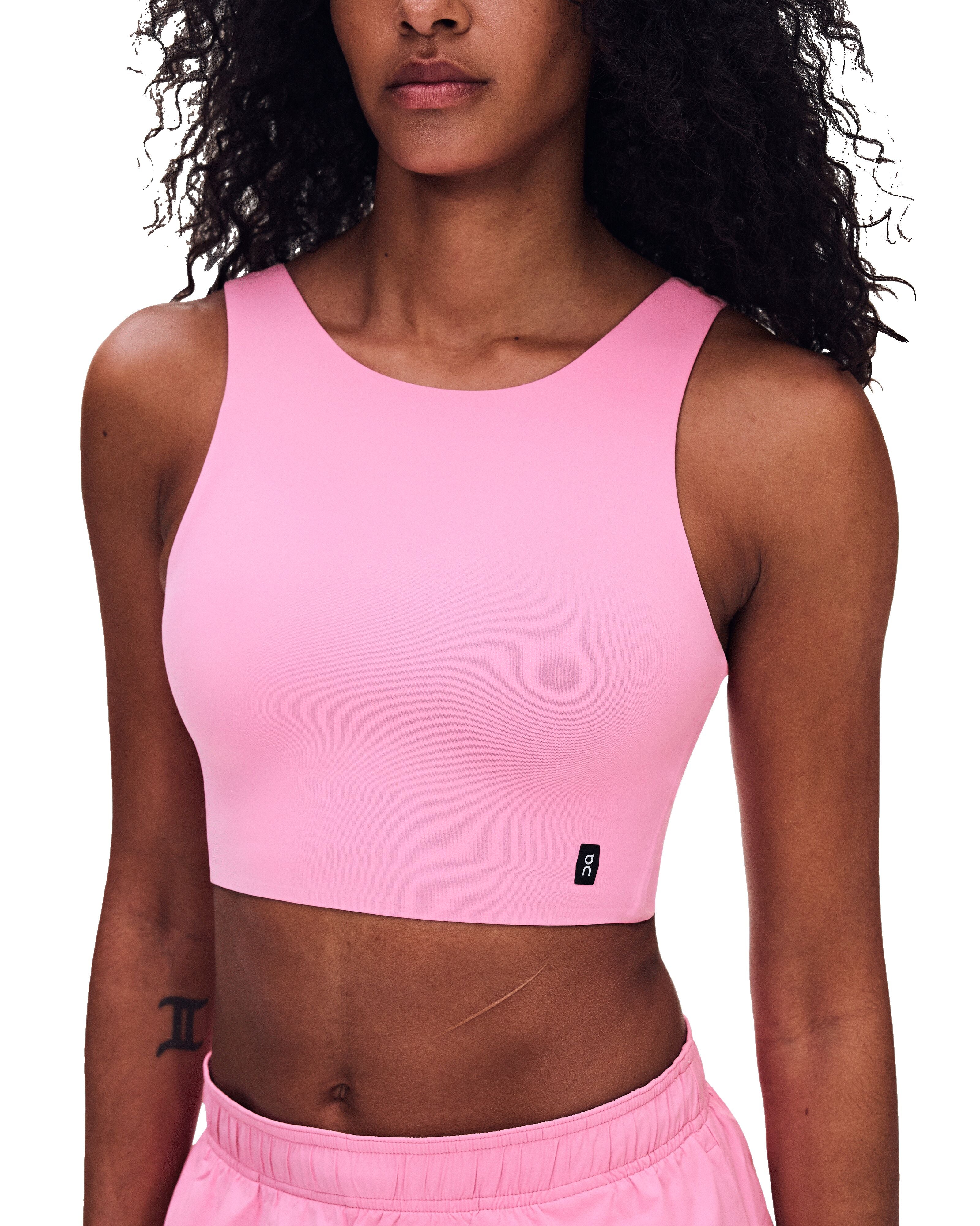 ON RUNNING WOMEN'S CORE 2-IN-1 CROP - BUBBLEGUM BUBBLEGUM