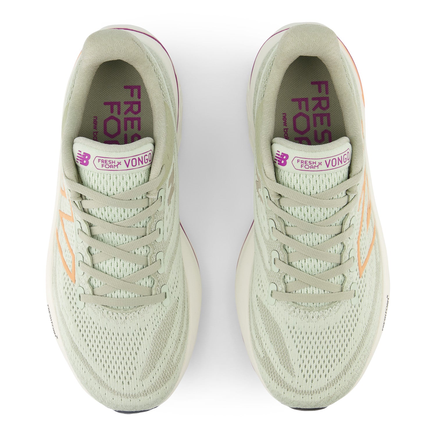 NEW BALANCE WOMEN'S VONGO V6 - B - A6 NATURAL MINT WITH LIGHT GOLD METALLIC AND COPPER 