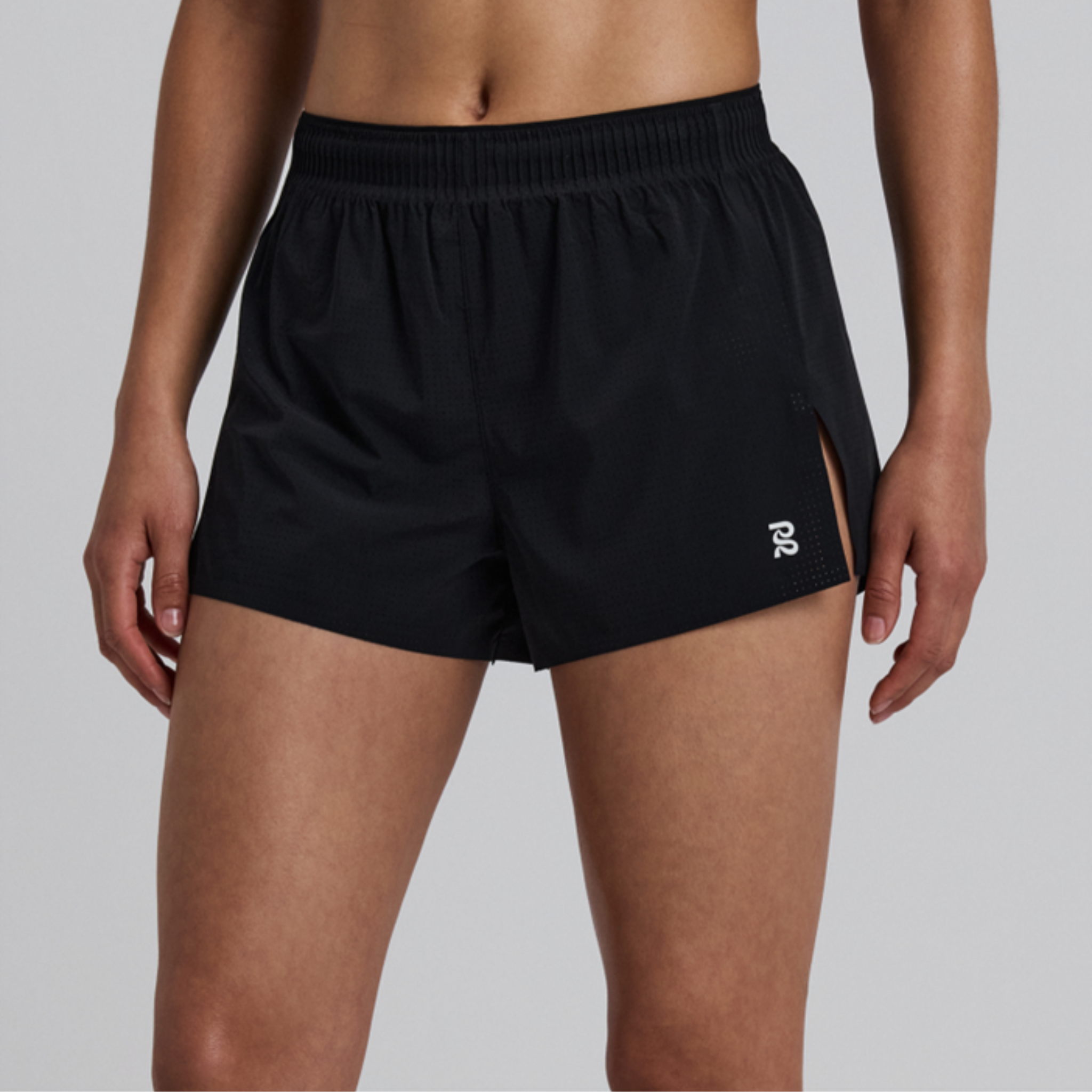 BANDIT WOMEN'S VENTO BONDED RIDGE WAISTBAND SPLIT SHORT - BLACK XS