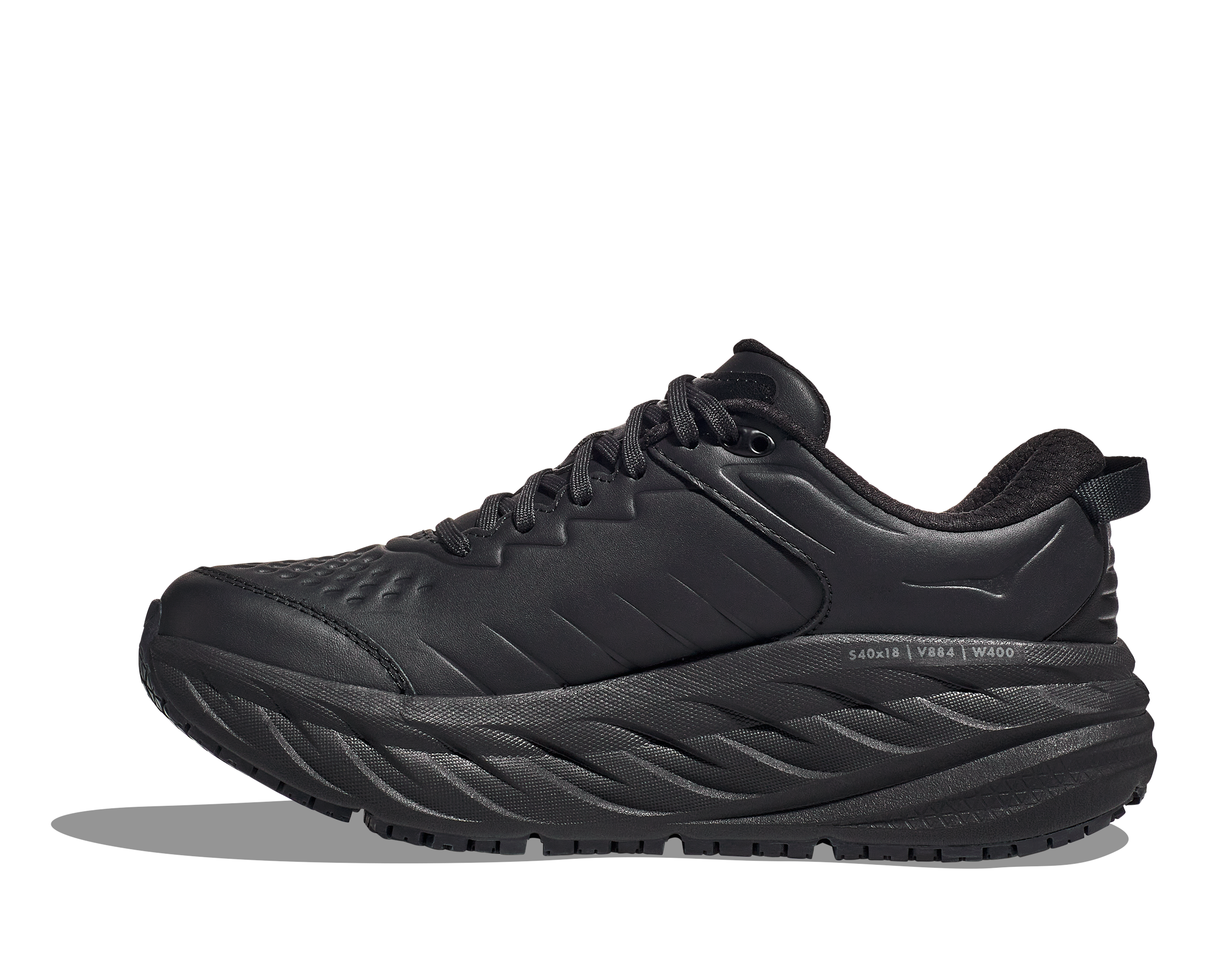 HOKA MEN'S BONDI SR - D - BLACK/BLACK