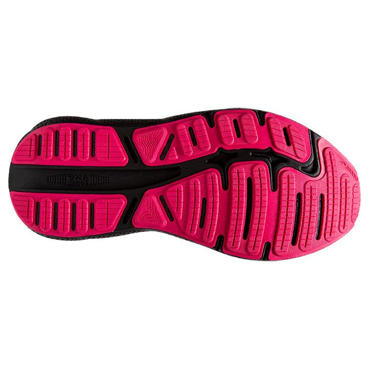 BROOKS WOMEN'S GHOST MAX - B - 049 BLACK/PAPARYA/RASPBERRY 