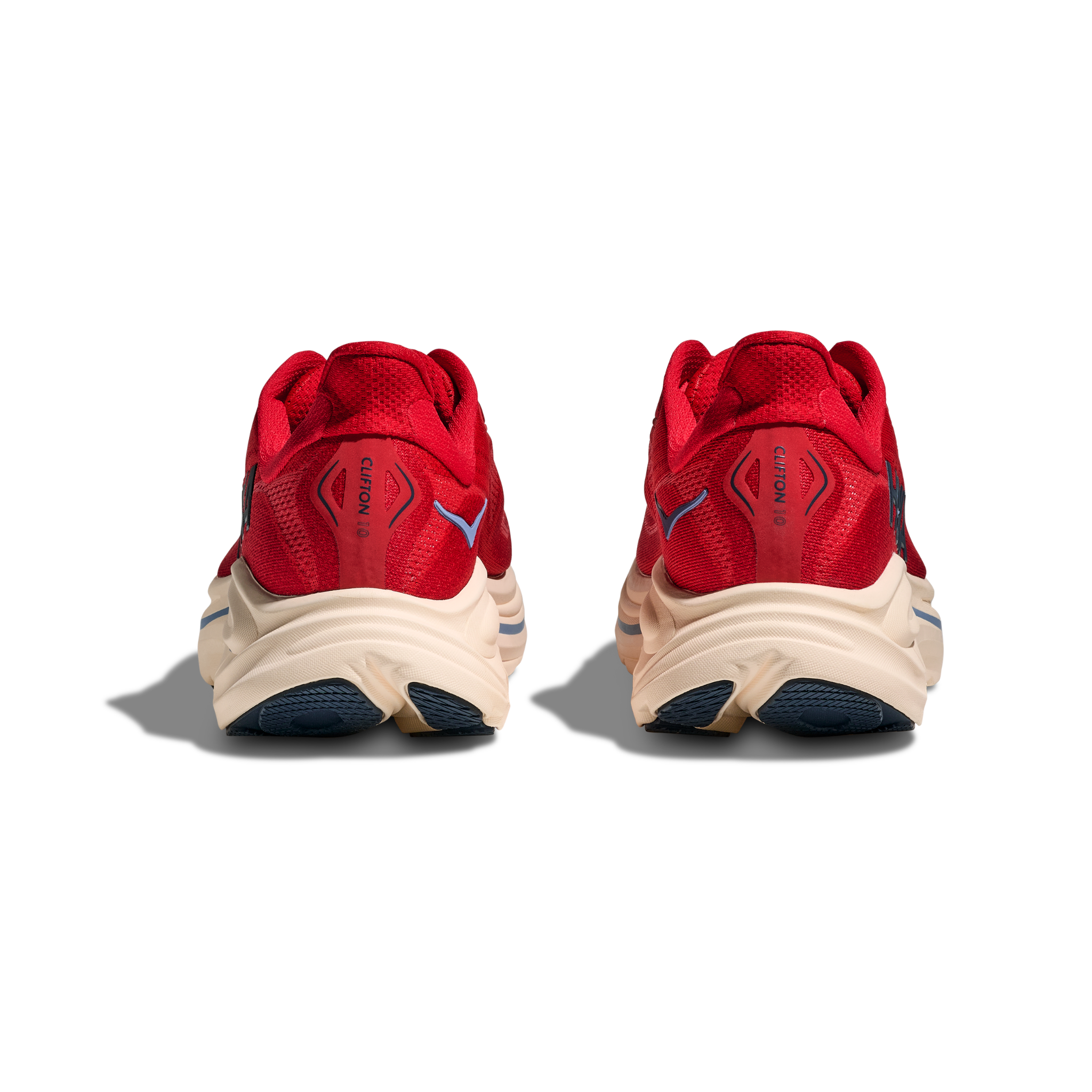 HOKA MEN'S CLIFTON 10 - D - VERMILLION/VARSITY NAVY