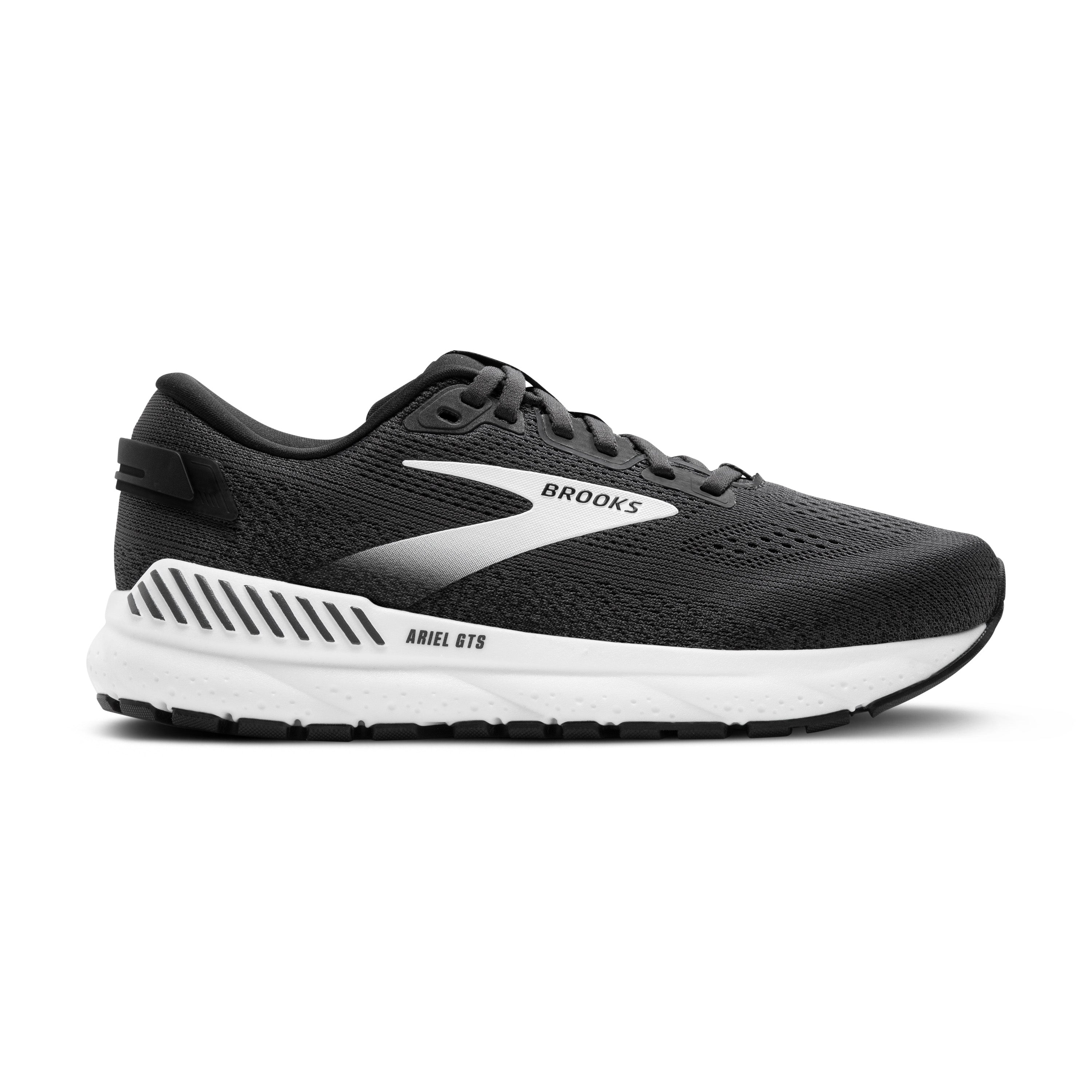 BROOKS WOMEN'S ARIEL 24 - B - EBONY/BLACK/WHITE - SIZE 7.5
