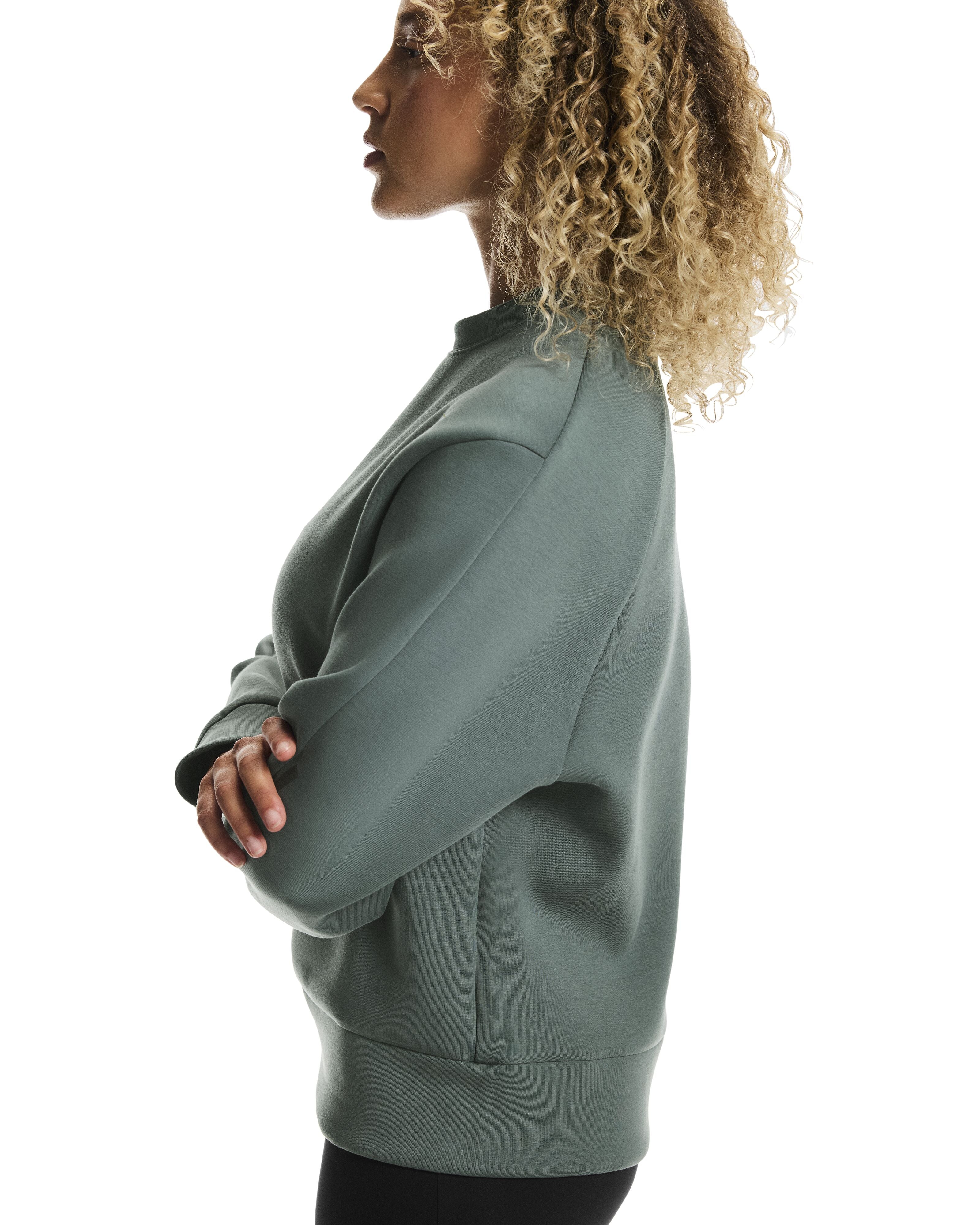 ON RUNNING WOMEN'S FOCUS TECH CREW - OLIVE