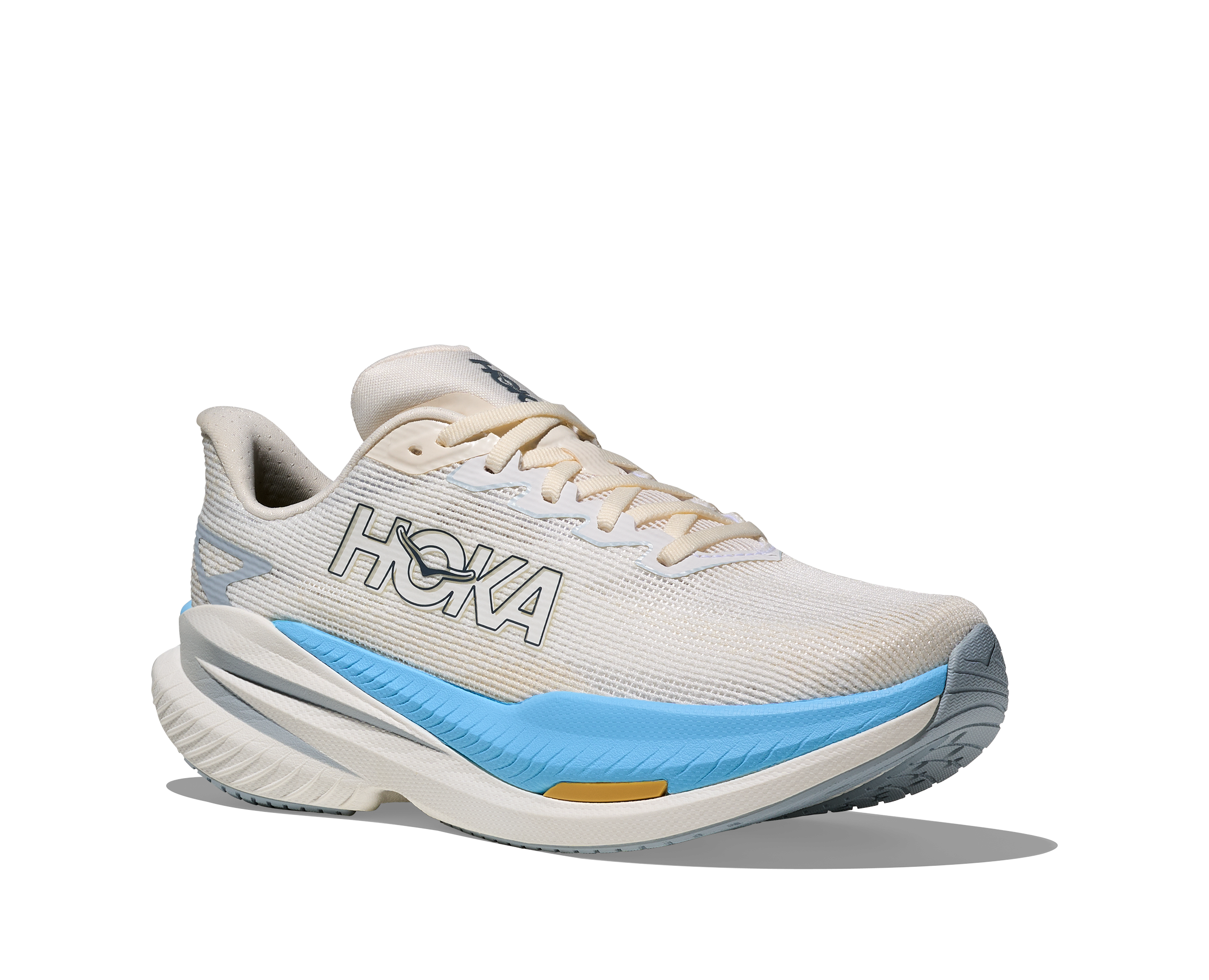 HOKA WOMEN'S MACH X 3 - B - WHITE/ALABASTER