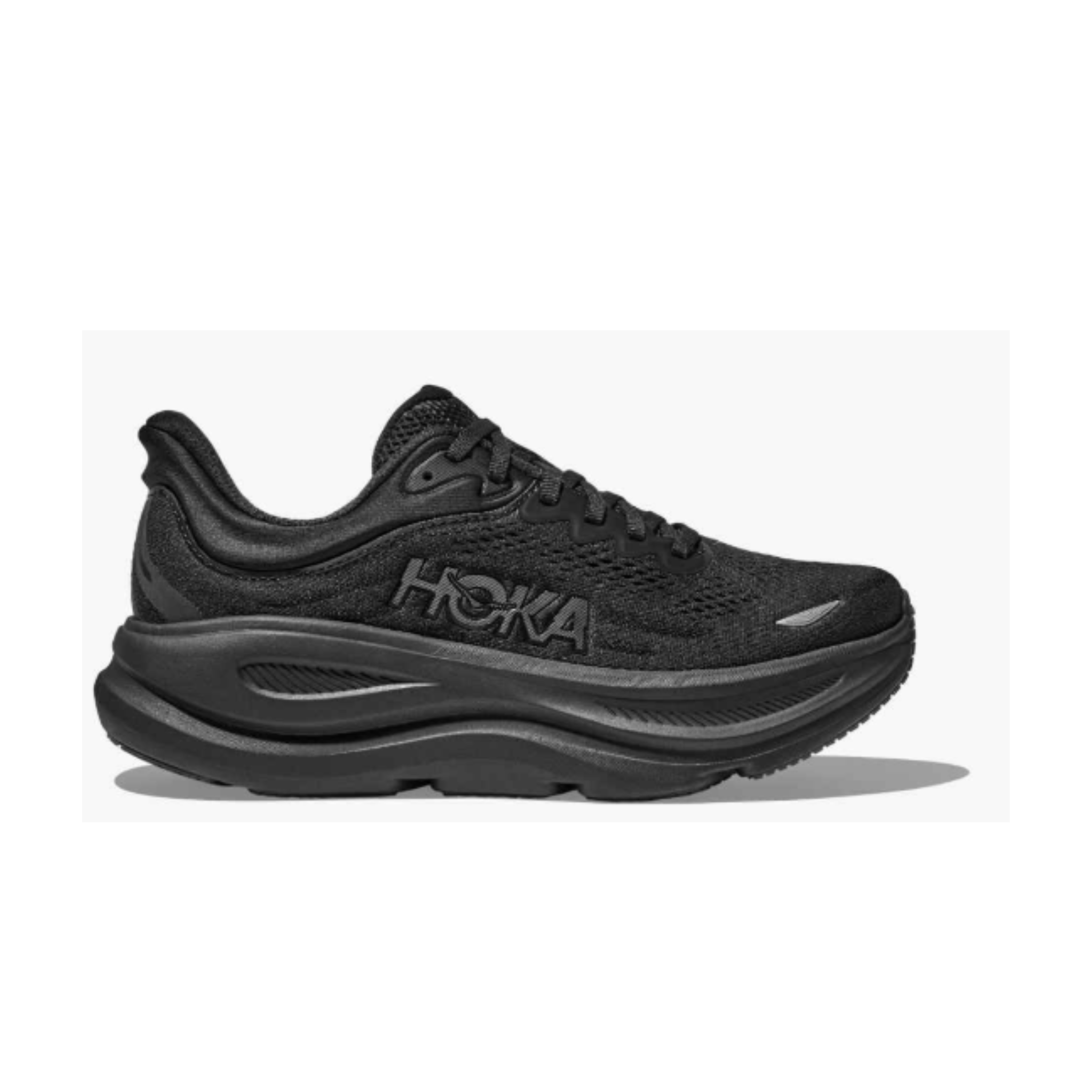 HOKA MEN'S BONDI 9 - WIDE 2E - BBLC BLACK/BLACK - SIZE 13.0