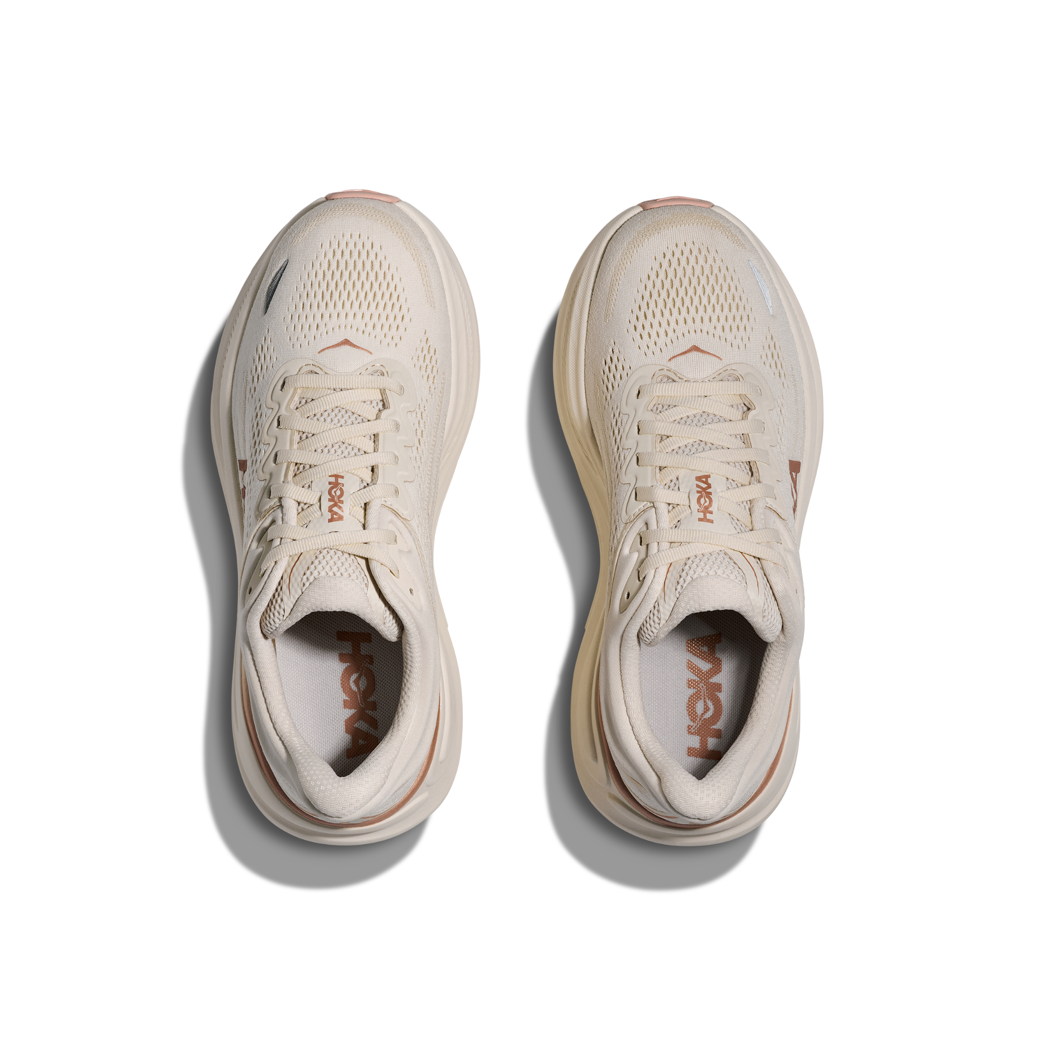 HOKA WOMEN'S BONDI 9 - B - OAT MILK/ROSE GOLD