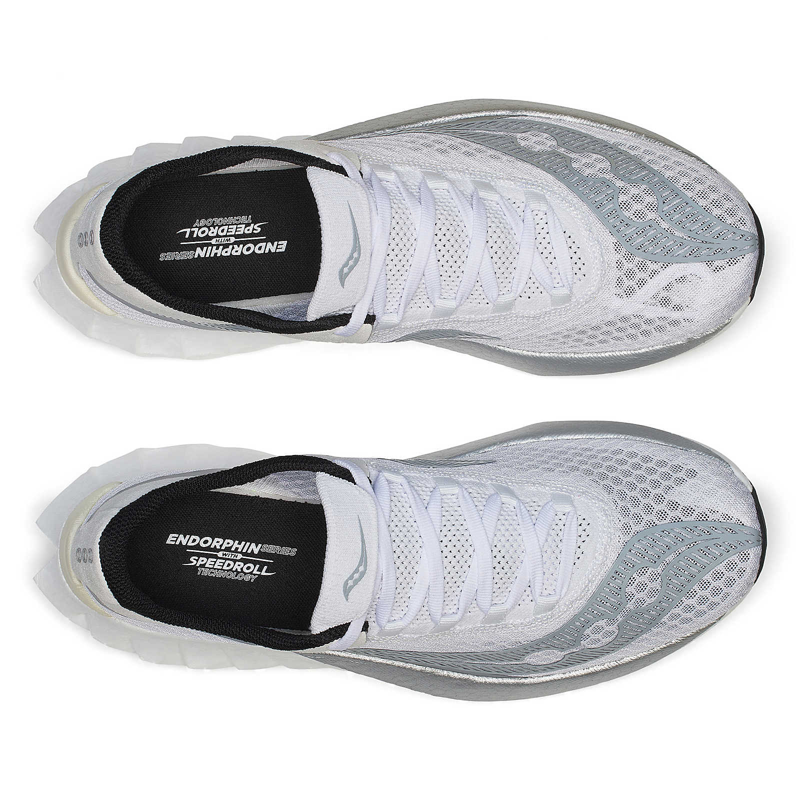 SAUCONY MEN'S ENDORPHIN PRO 4 - D - 201 WHITE/SILVER 