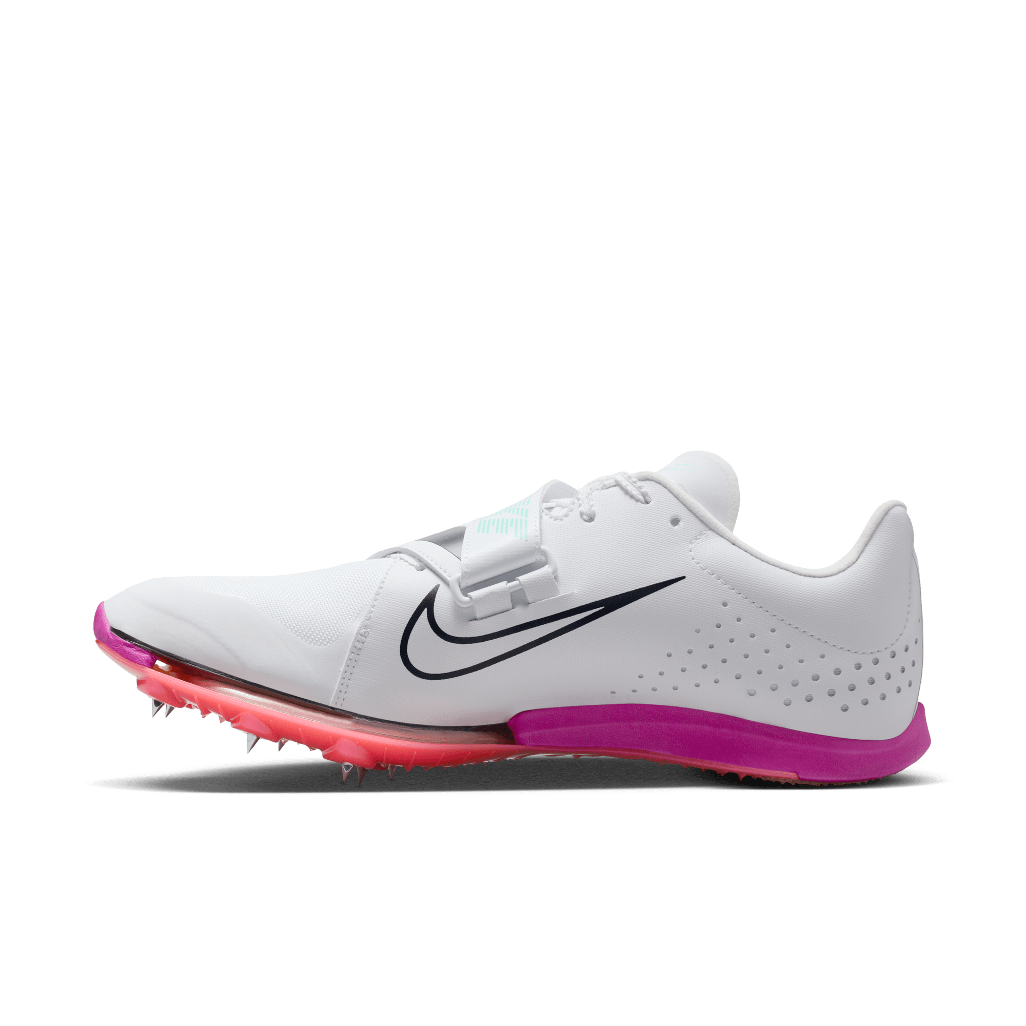 NIKE AIR ZOOM LONG JUMP ELITE - D - WHITE/BRIGHT CRIMSON
