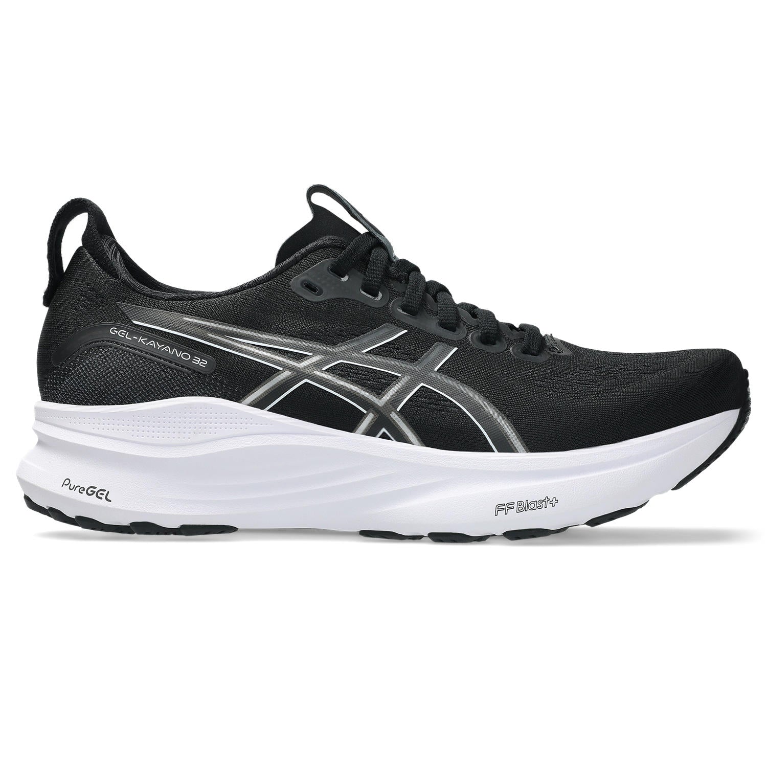 ASICS WOMEN'S KAYANO 32 - B - BLACK/WHITE 5.0