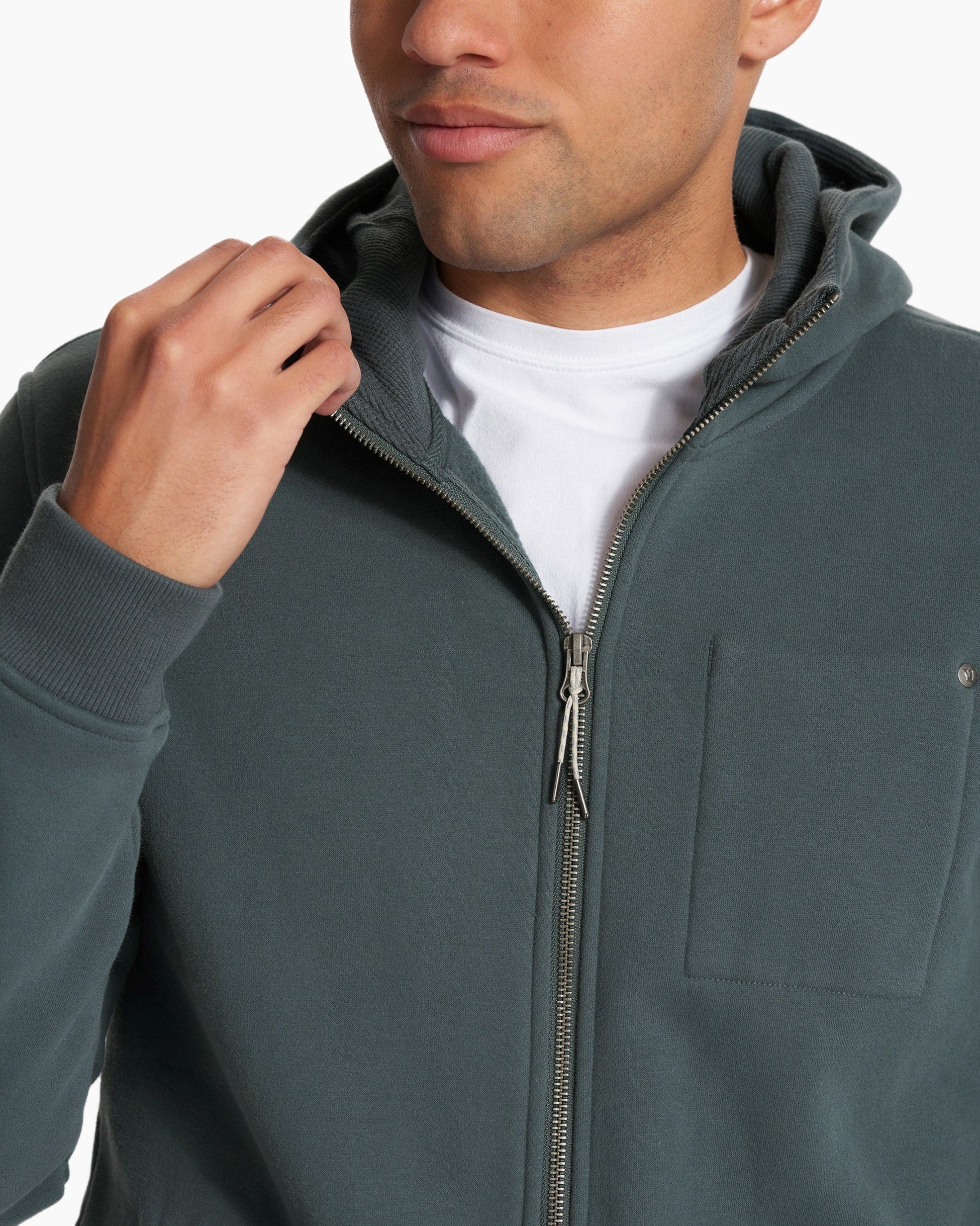 VUORI MEN'S SEASIDE HOODIE - SMB SMOKED BERYL 