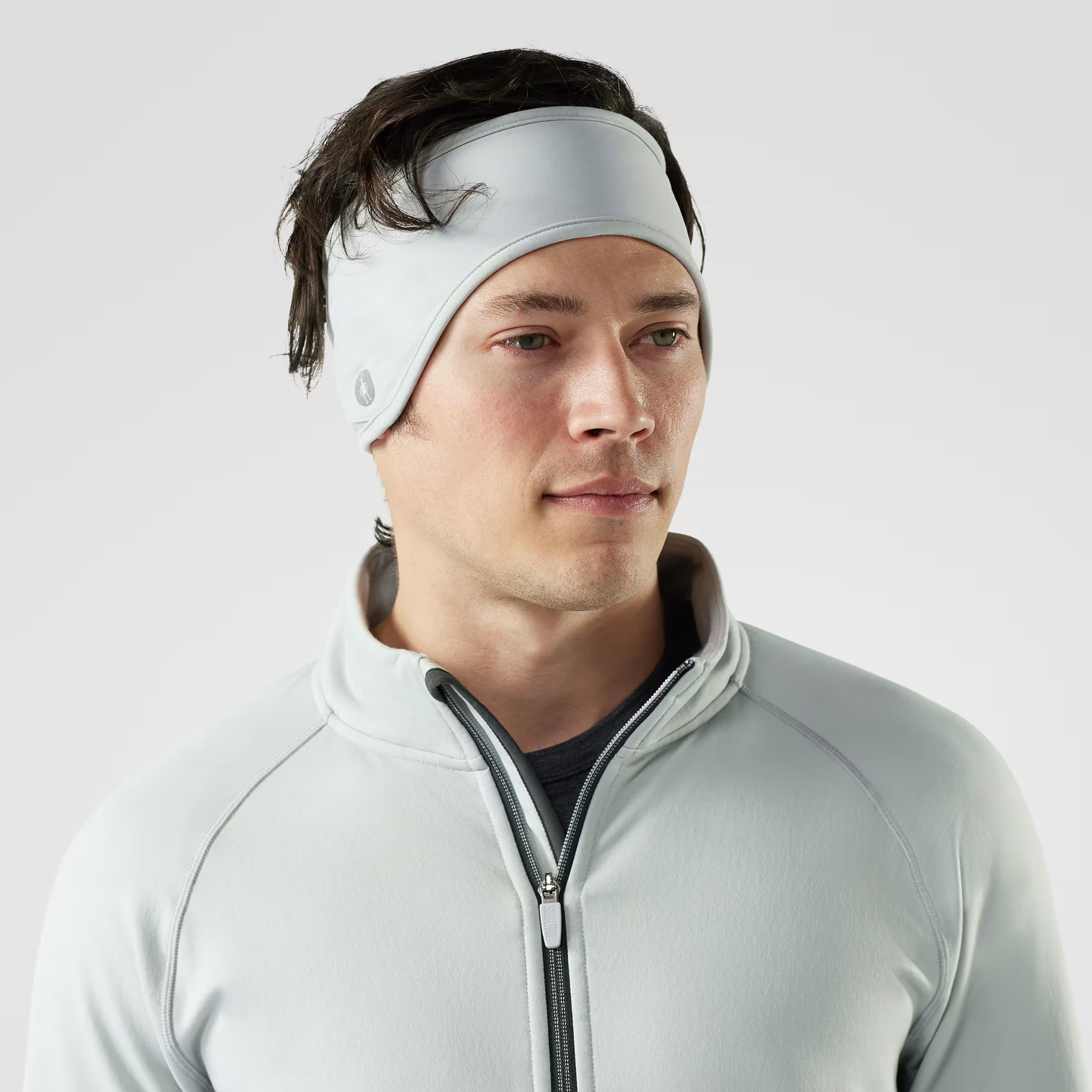 SMARTWOOL ACTIVE FLEECE WIND HEADBAND - STORM GRAY