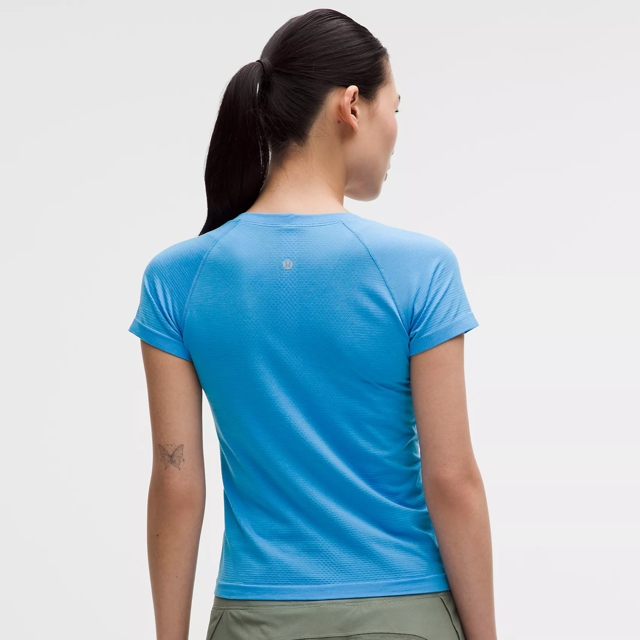 LULULEMON WOMEN'S SWIFTLY TECH SHORT SLEEVE *WAIST LENGTH - OCEAN WAVE