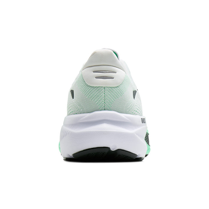 BROOKS MEN'S GHOST 18 - D - WHITE/SPRING BUD/SPRUCE
