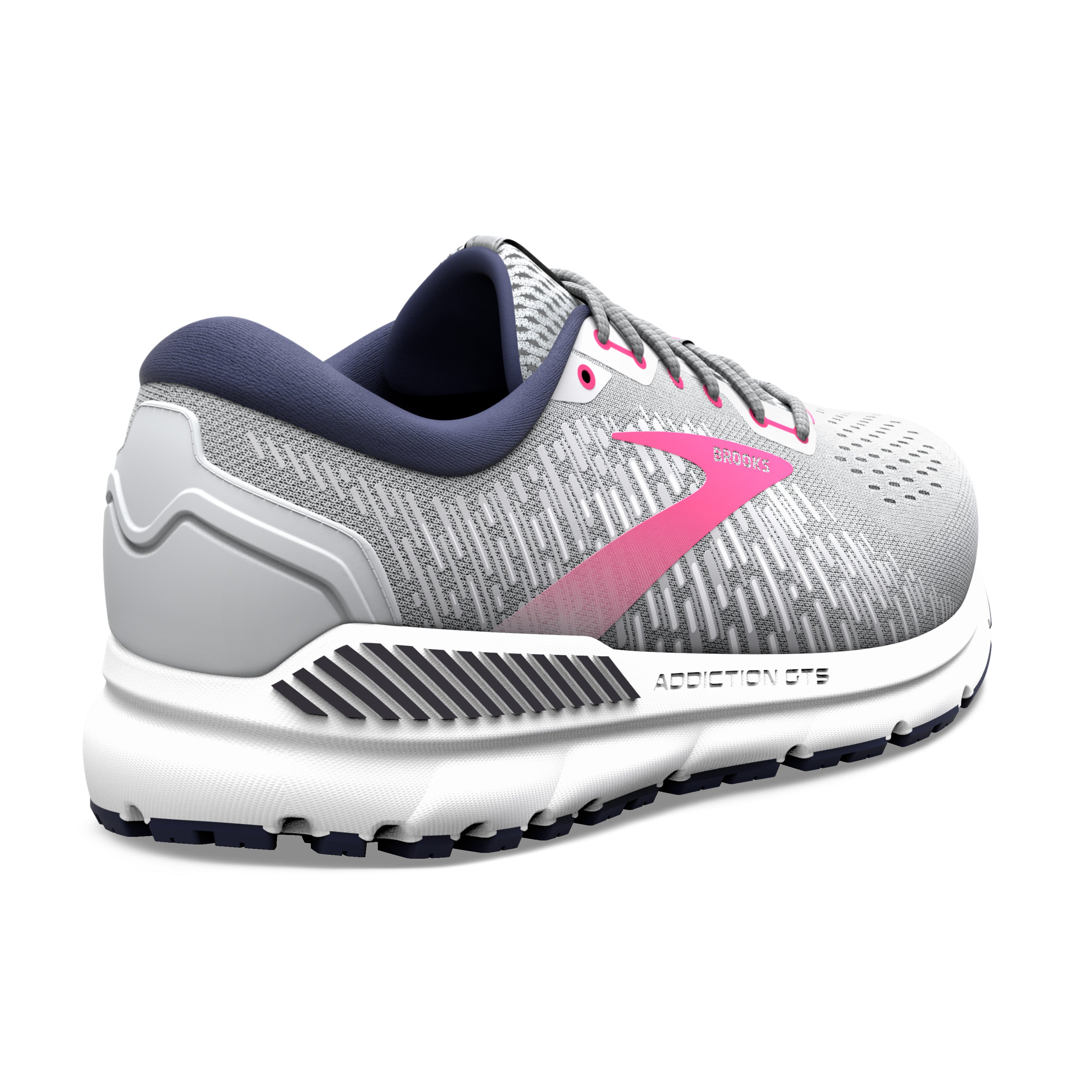 BROOKS WOMEN'S ADDICTION GTS 15 - B - 054 OYSTER/PEACOAT/LILAC ROSE - SIZE 10.0 