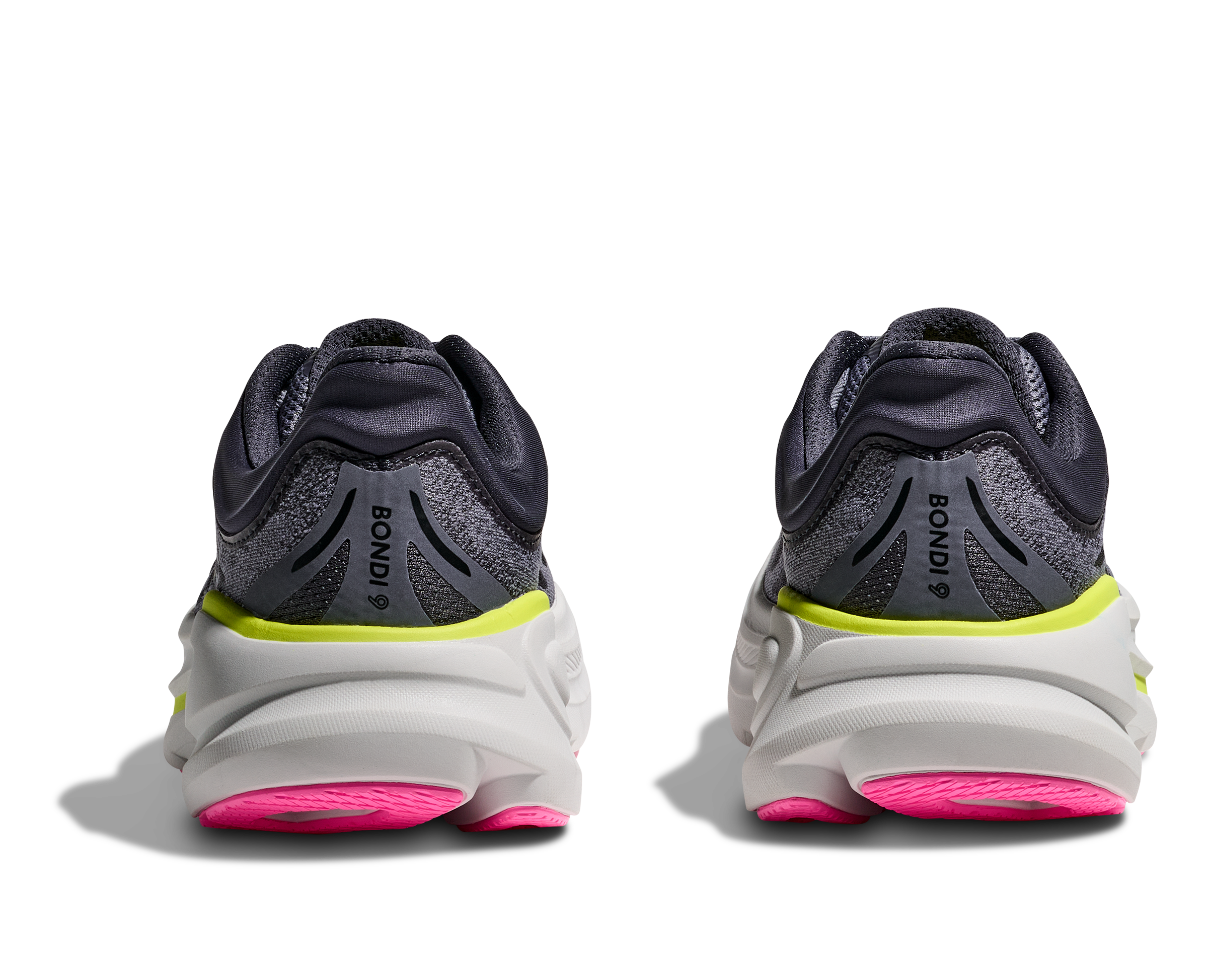 HOKA WOMEN'S BONDI 9 - B - CHARCOAL GREY/GREY SKIES