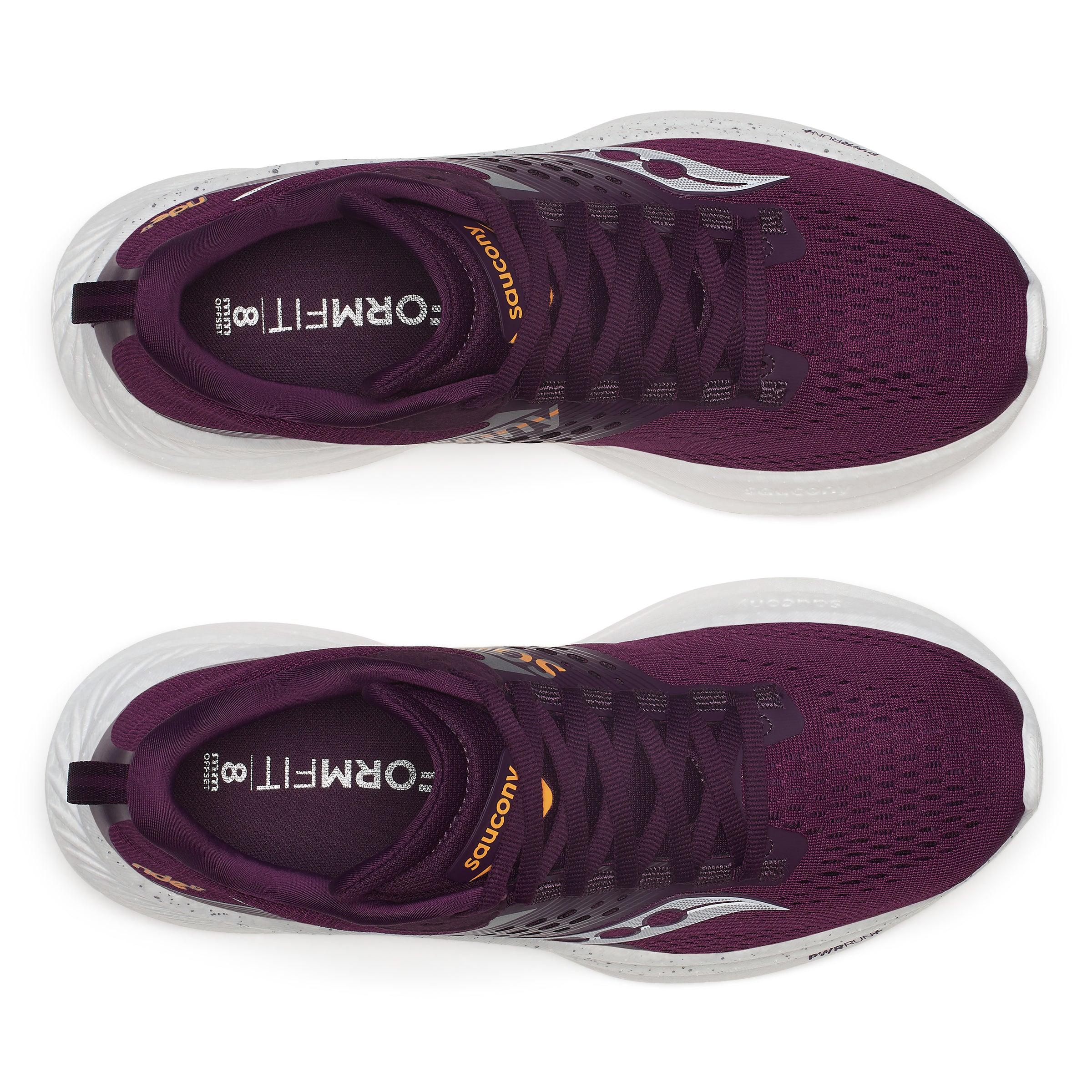 SAUCONY WOMEN'S RIDE 17 - B - 213 PLUM/WHITE 