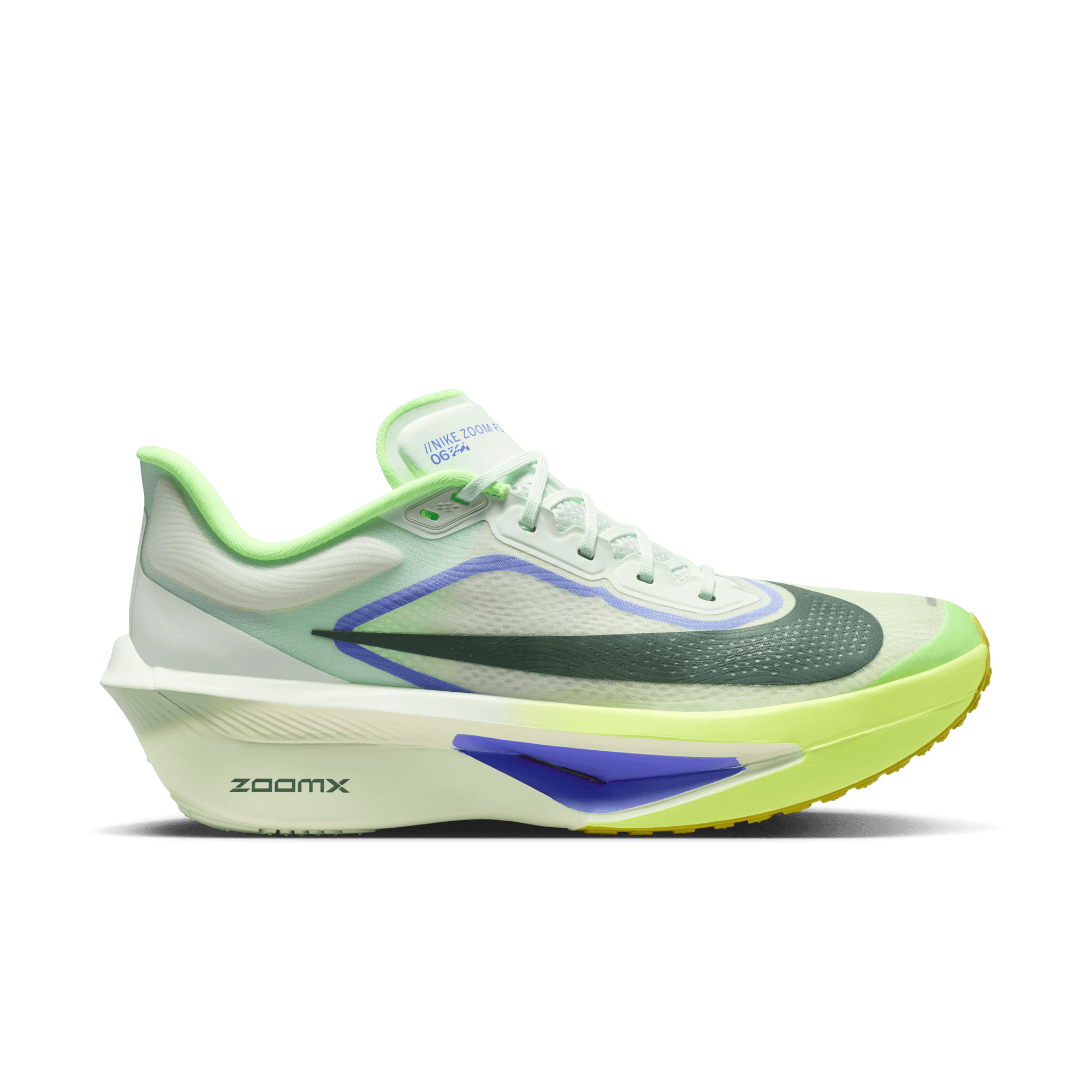 NIKE MEN'S ZOOM FLY 6 - D - BARELY GREEN/BLACK SPRUCE 7.0