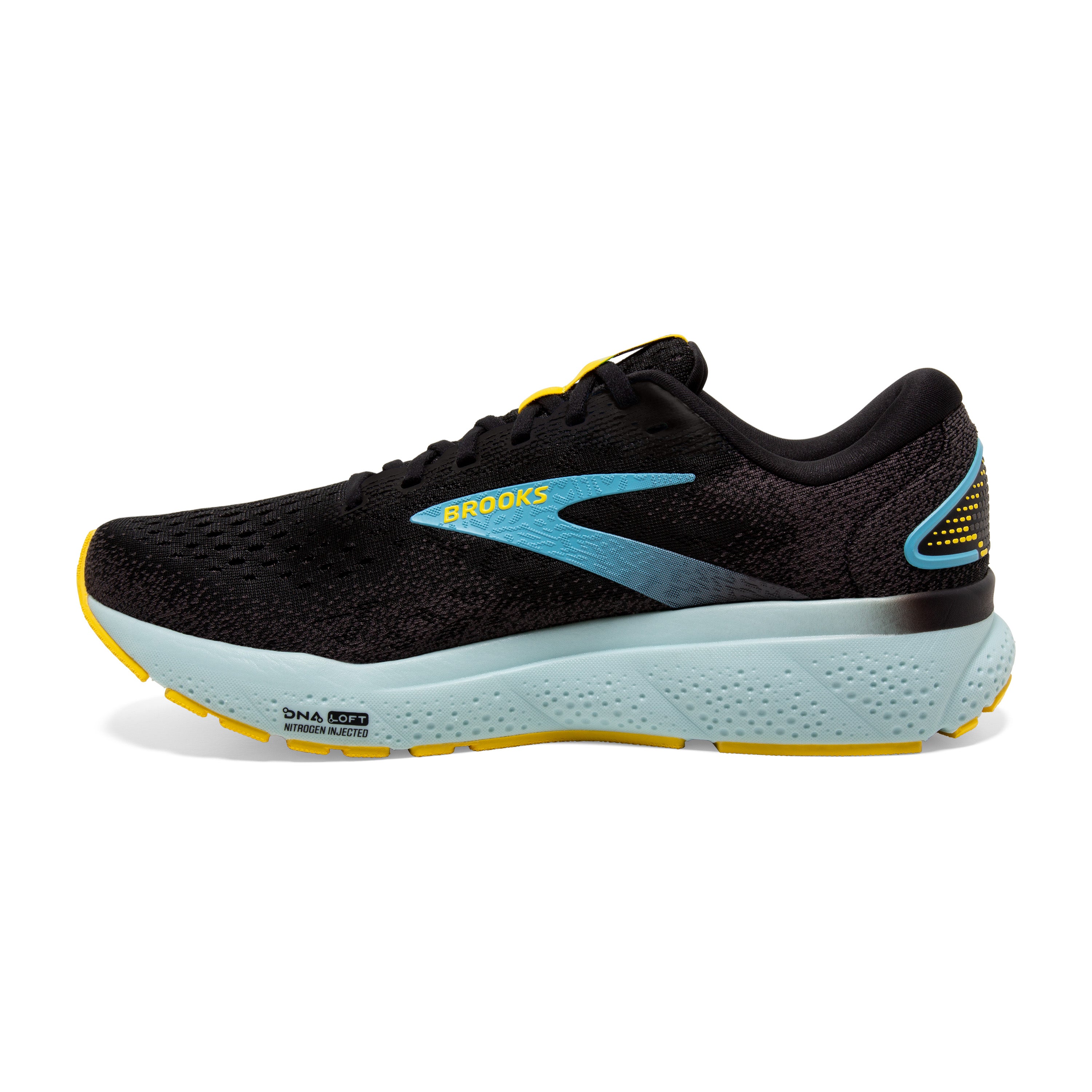 BROOKS MEN'S GHOST 16 - D - 029 BLACK/FORGED IRON/BLUE 