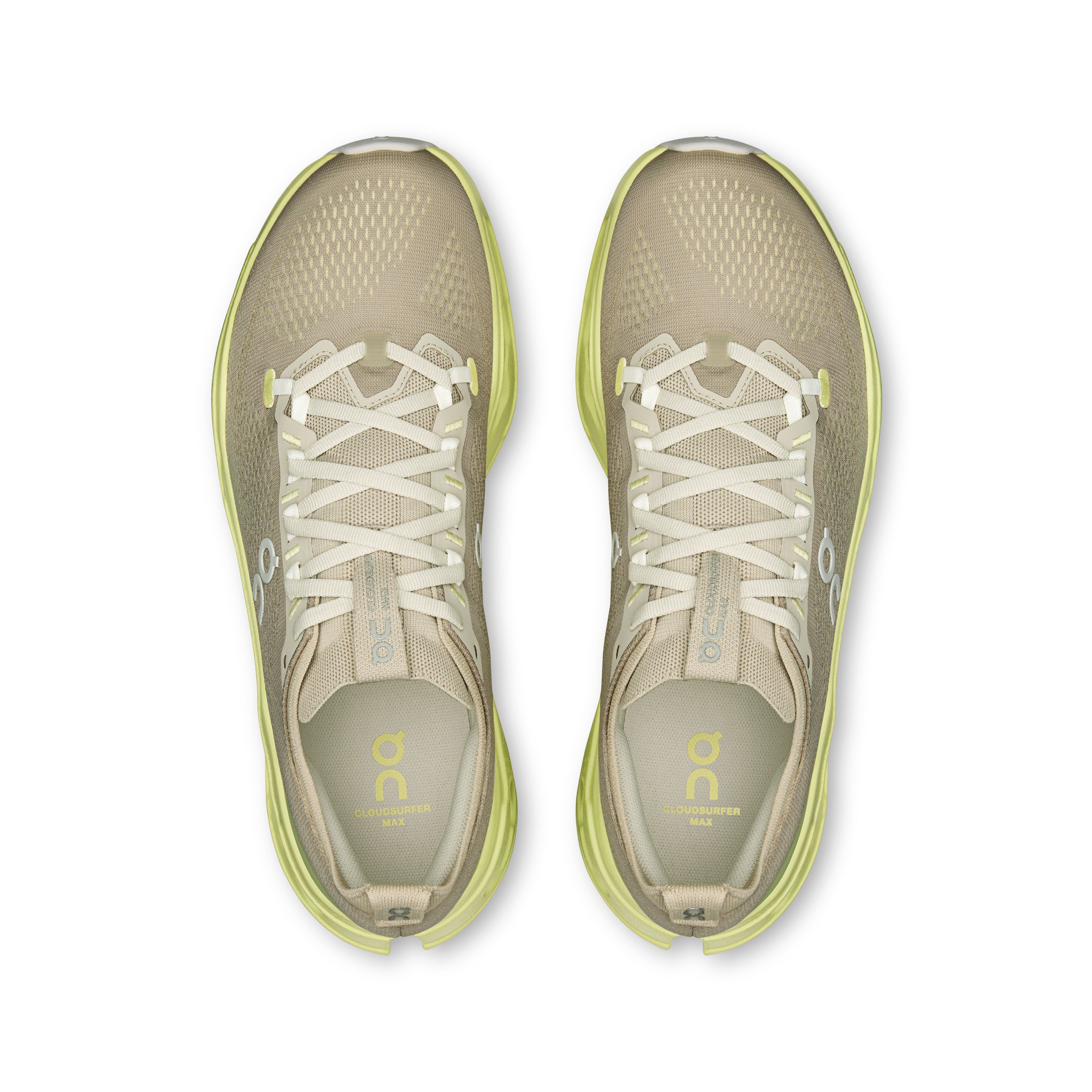 ON RUNNING MEN'S CLOUDSURFER MAX - D - PELICAN / LIMELIGHT