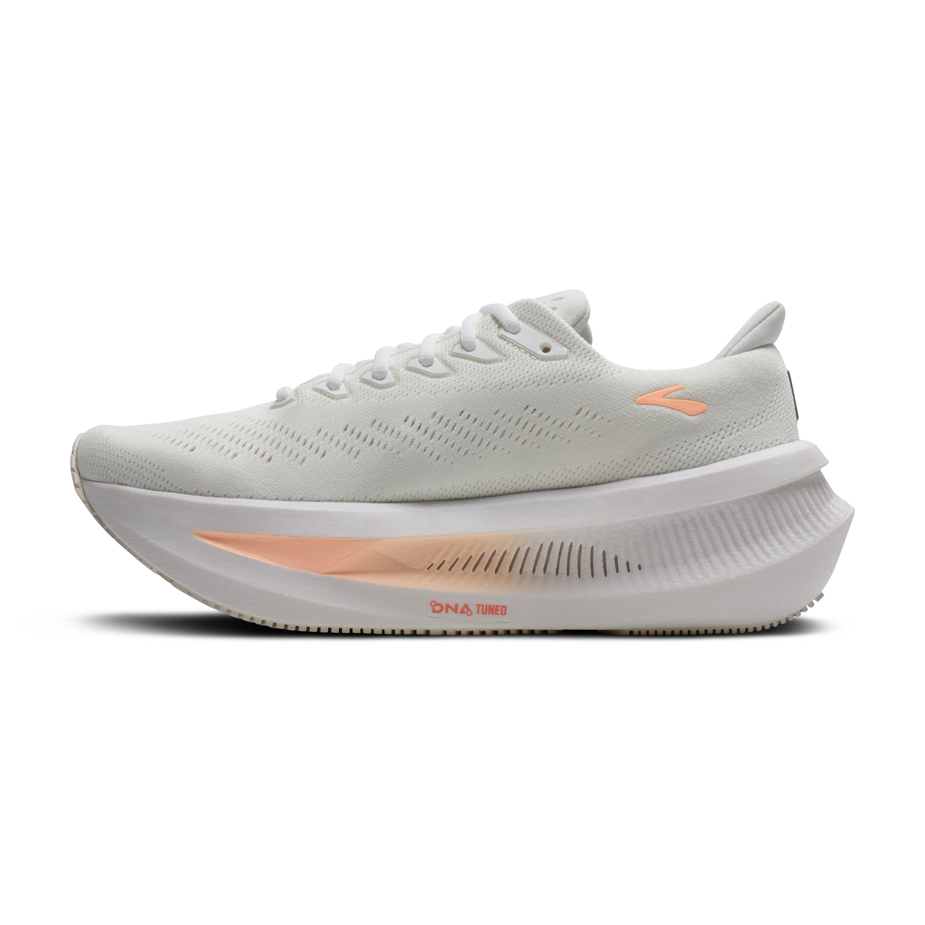 BROOKS WOMEN'S GLYCERIN MAX 2 - B - WHITE/CORAL/PEACH