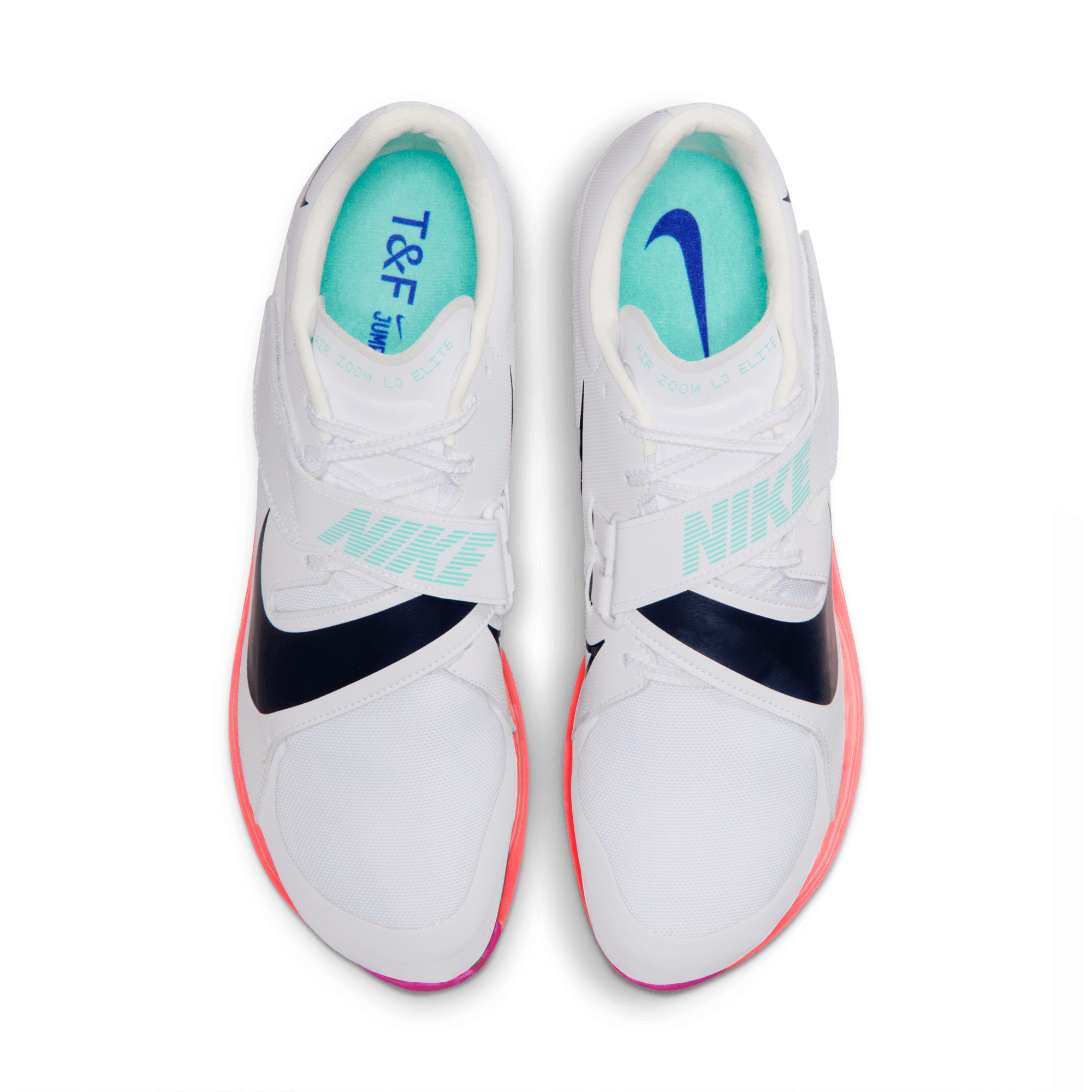 NIKE AIR ZOOM LONG JUMP ELITE - D - WHITE/BRIGHT CRIMSON