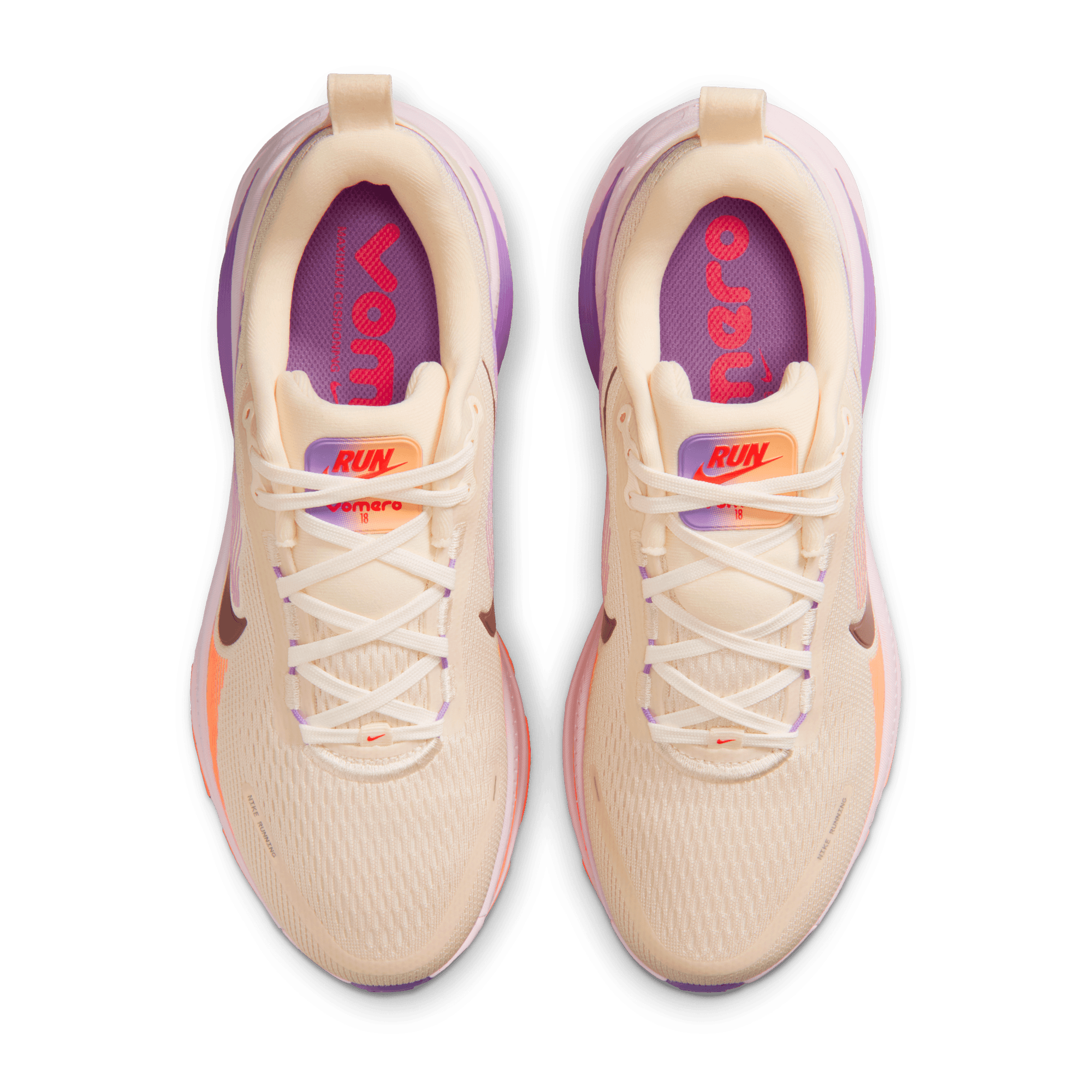 NIKE WOMEN'S VOMERO 18 - B - CHALK/TATTOO/PINK FOAM
