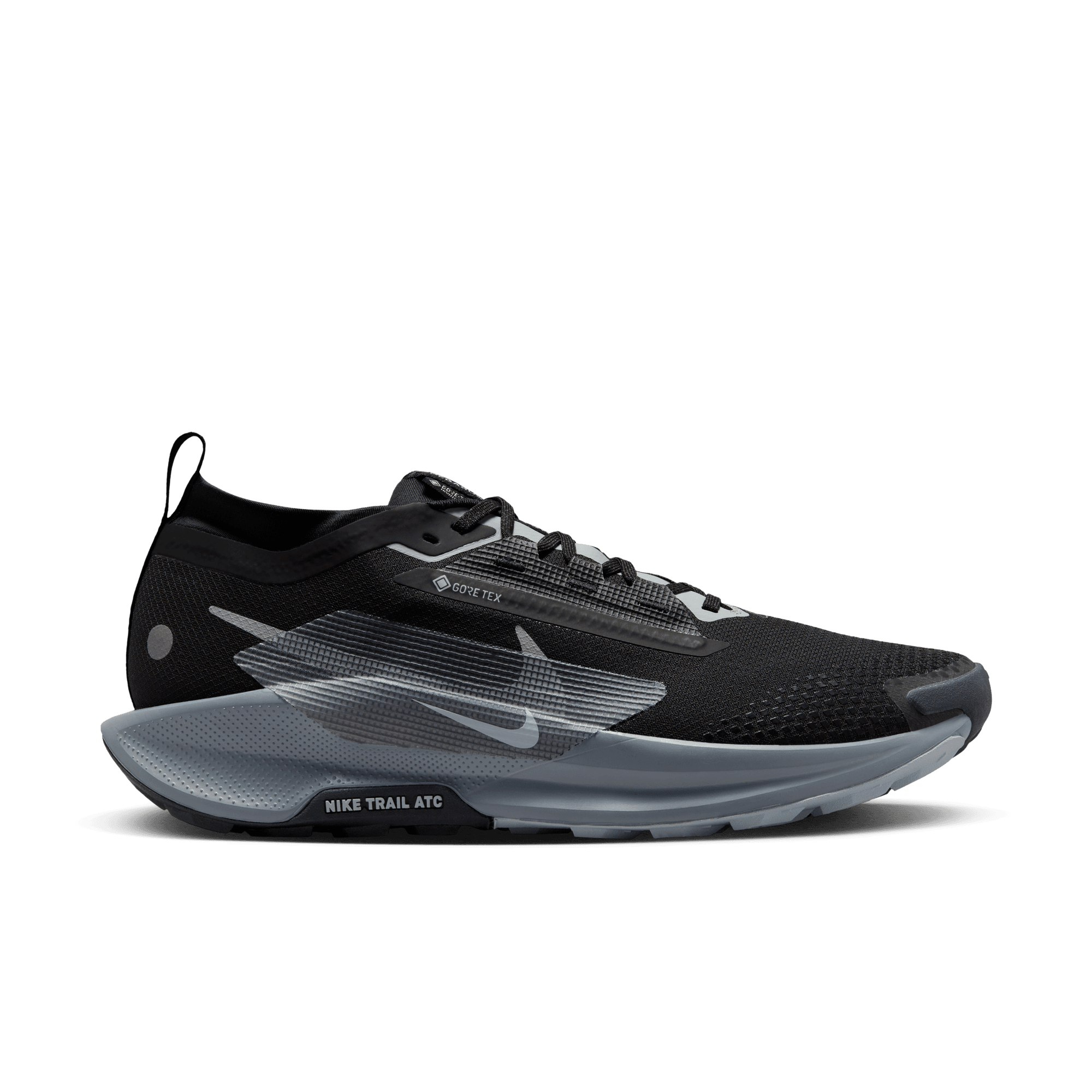 NIKE MEN'S PEGASUS TRAIL 5 GORE-TEX - D - BLACK/WOLF GREY 7.0