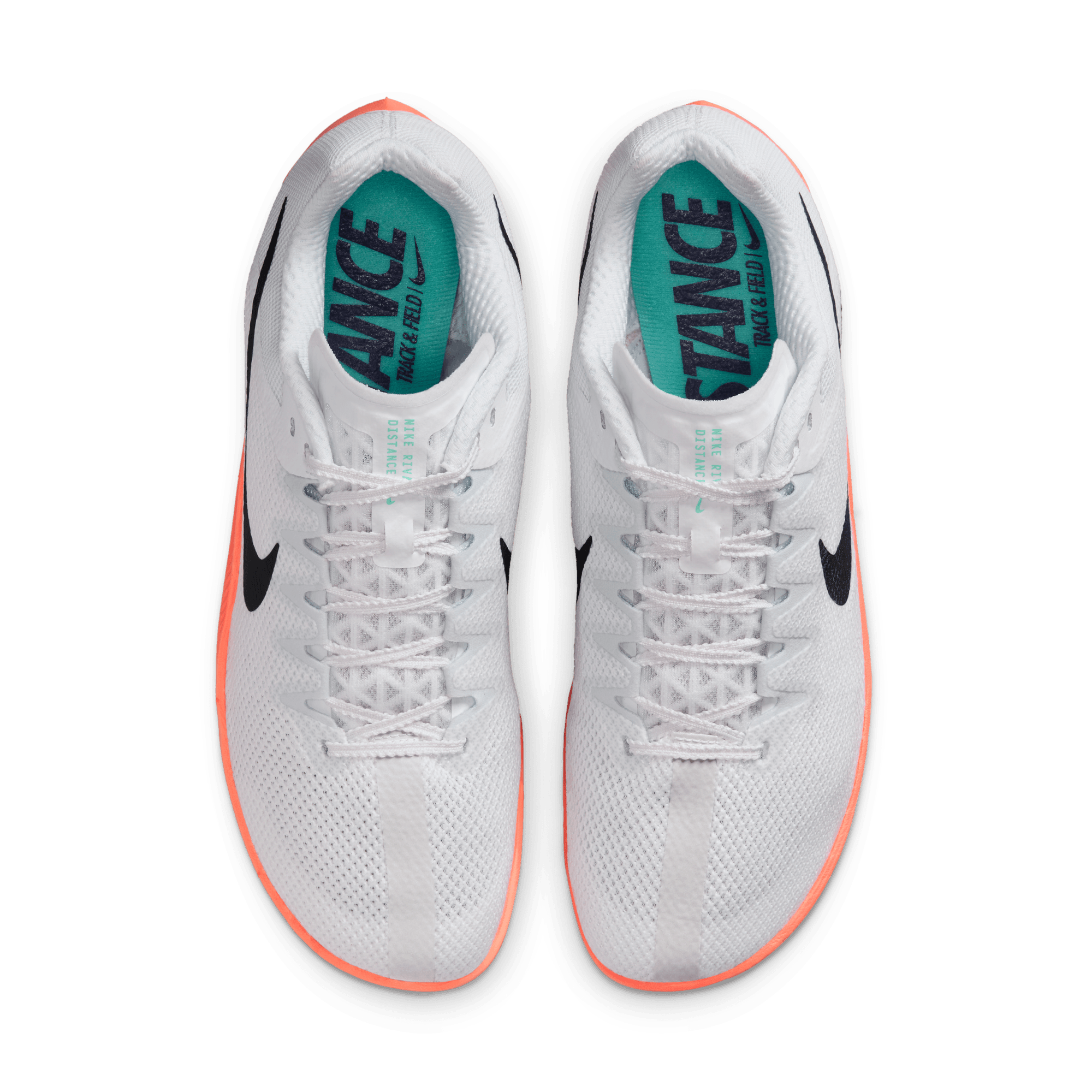 NIKE ZOOM RIVAL DISTANCE - D - WHITE/BRIGHT CRIMSON