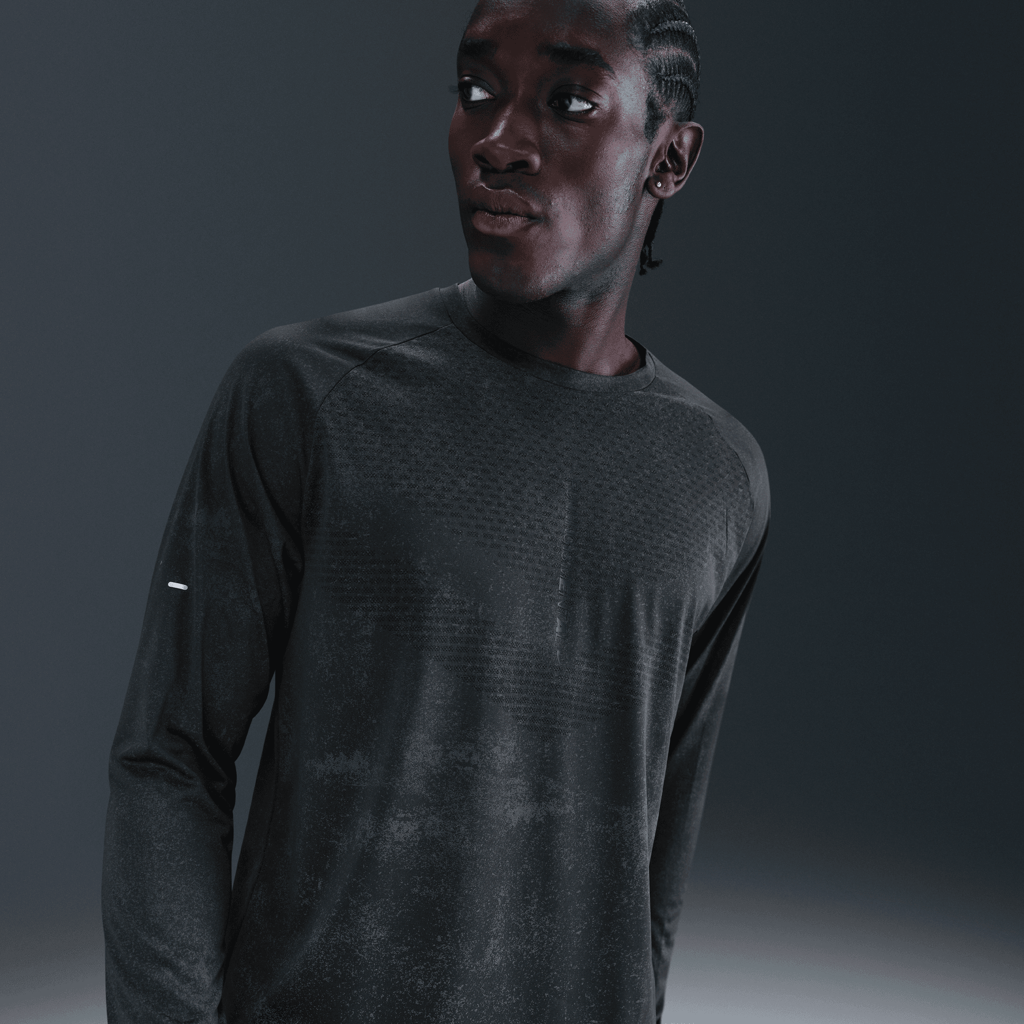 NIKE MEN'S DRI-FIT ADV LONG SLEEVE - OFF NOIR XS