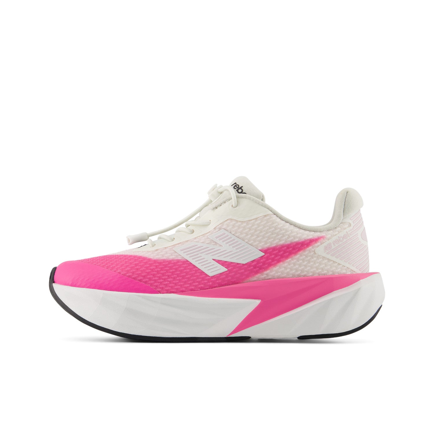 NEW BALANCE KID'S FUELCELL REBEL BUNGEE LACE - PINK HEAT