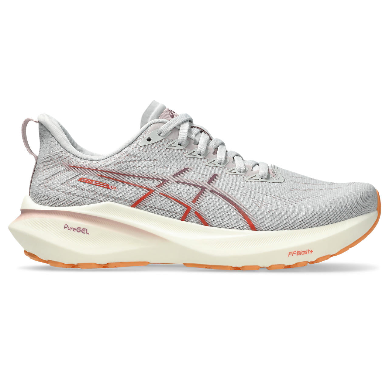 ASICS WOMEN'S GT-2000 13 - B - 020 CONCRETE/WATERSHED ROSE 5.0