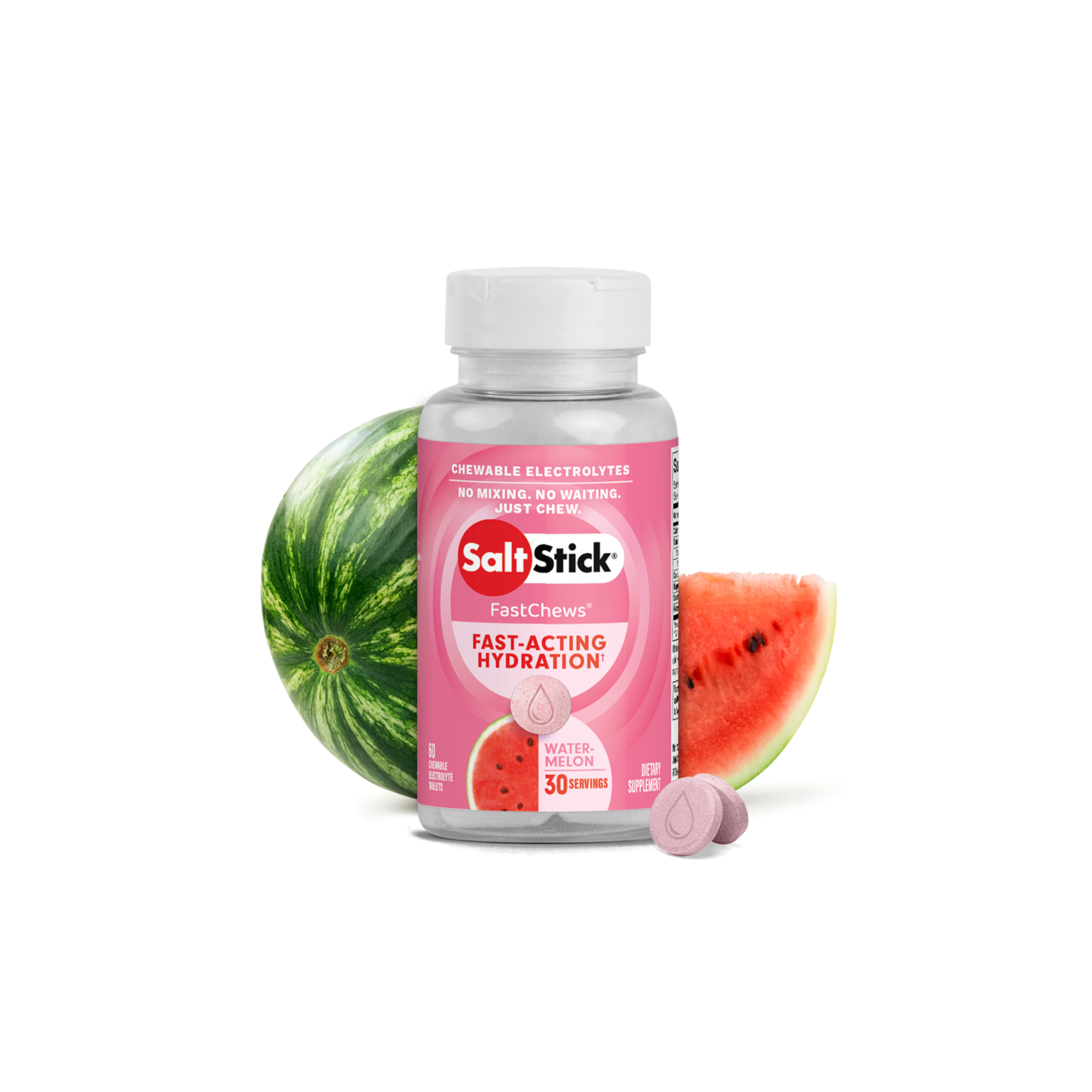 SALTSTICK SALTSTICK FASTCHEWS - 60 COUNT WATERMELON