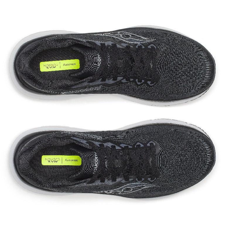 SAUCONY MEN'S GUIDE 19 - D - BLACK/SILVER