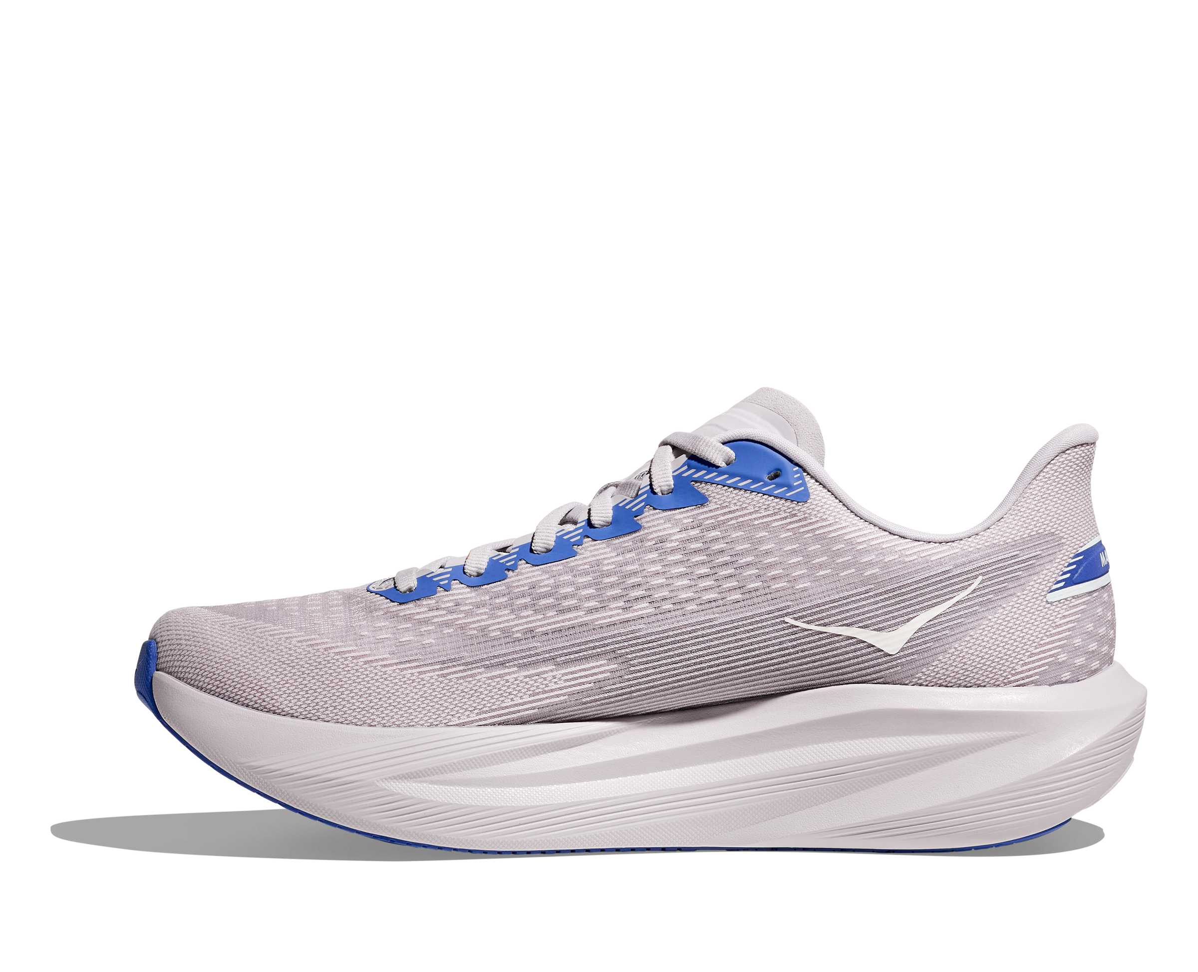 HOKA MEN'S MACH 7 - D - ASH GREY/COBALT BLUE